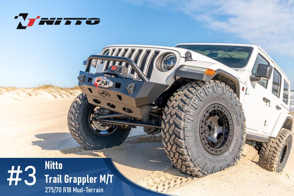Top #3 Mud Terrain: Nitto Trail Grappler M/T – 275 70r18