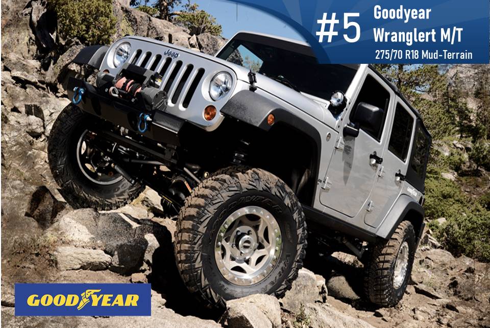 Top #5 Mud Terrain: Goodyear Wrangler MT/R with Kevlar – 275/70r18