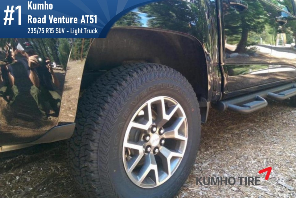 Top #1 SUV/LT: Kumho Road Venture AT51 – 235/75r15
