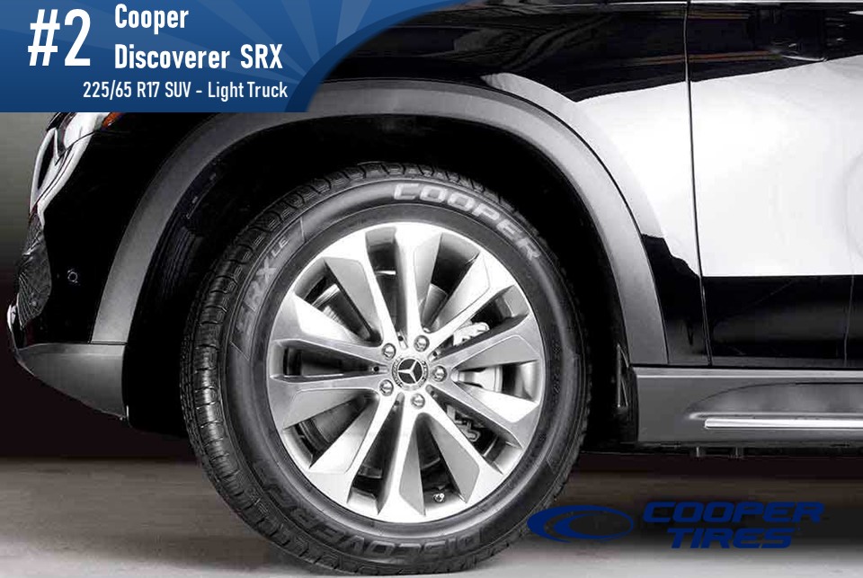 Top #2 SUV/LT: Cooper Discoverer SRX – 225/65r17