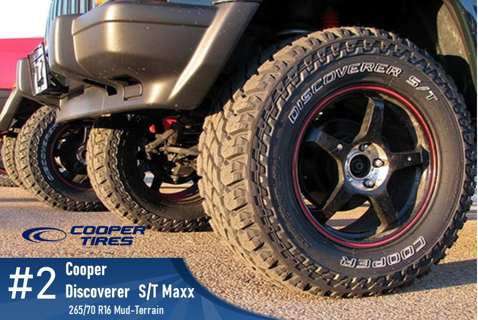 Top #2 Mud Terrain: Cooper Tires Discoverer S/T Maxx – 265/70r16