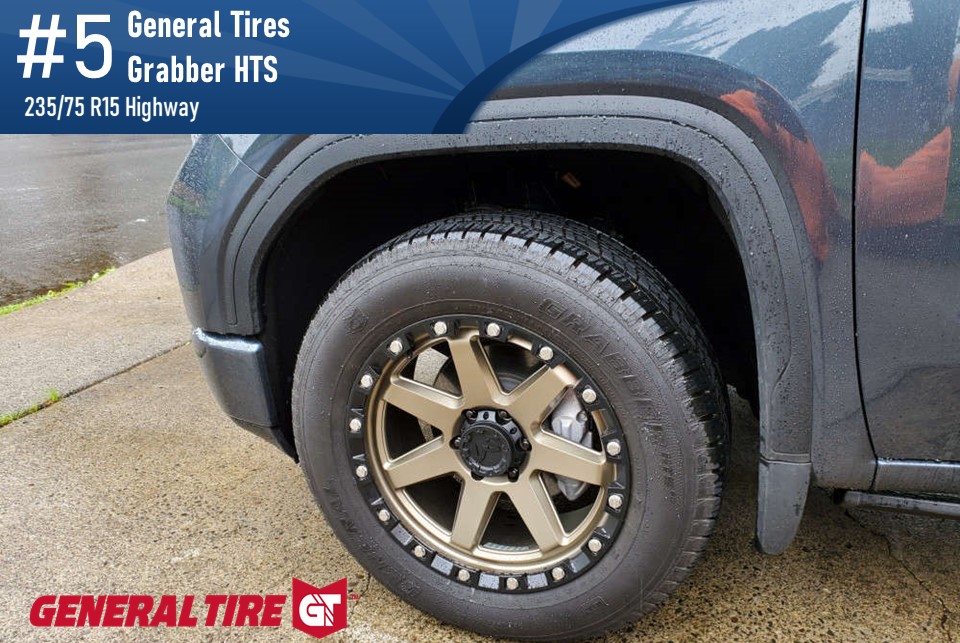 Top #5 Highway: General Tires Grabber HTS – 235/75r15