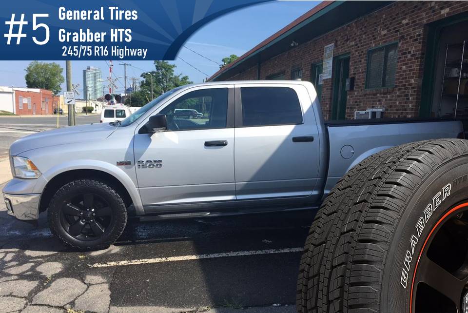 Top #5 Highway: General Tires Grabber HTS – 245/75r16