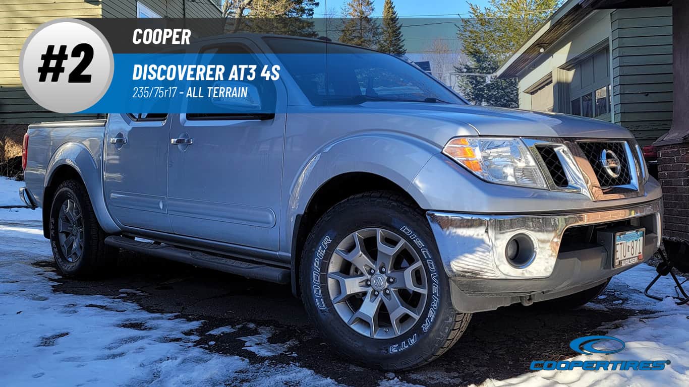 Top #2 All Terrain: Cooper Discoverer AT3 4S – best 235/75r17
