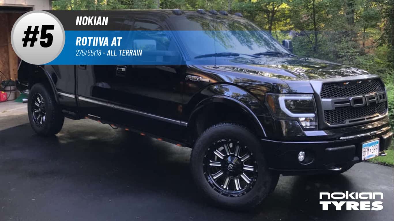 Top #5 All Terrain: Nokian Rotiiva AT –best 275/65r18