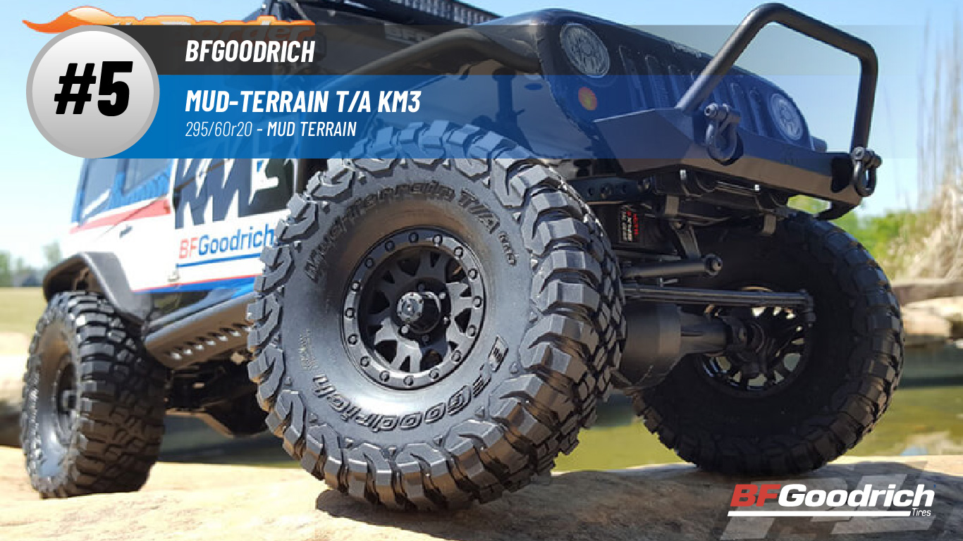 Top #5 Mud Terrain: BFGoodrich Mud-Terrain T/A KM3 – best 295/60r20
