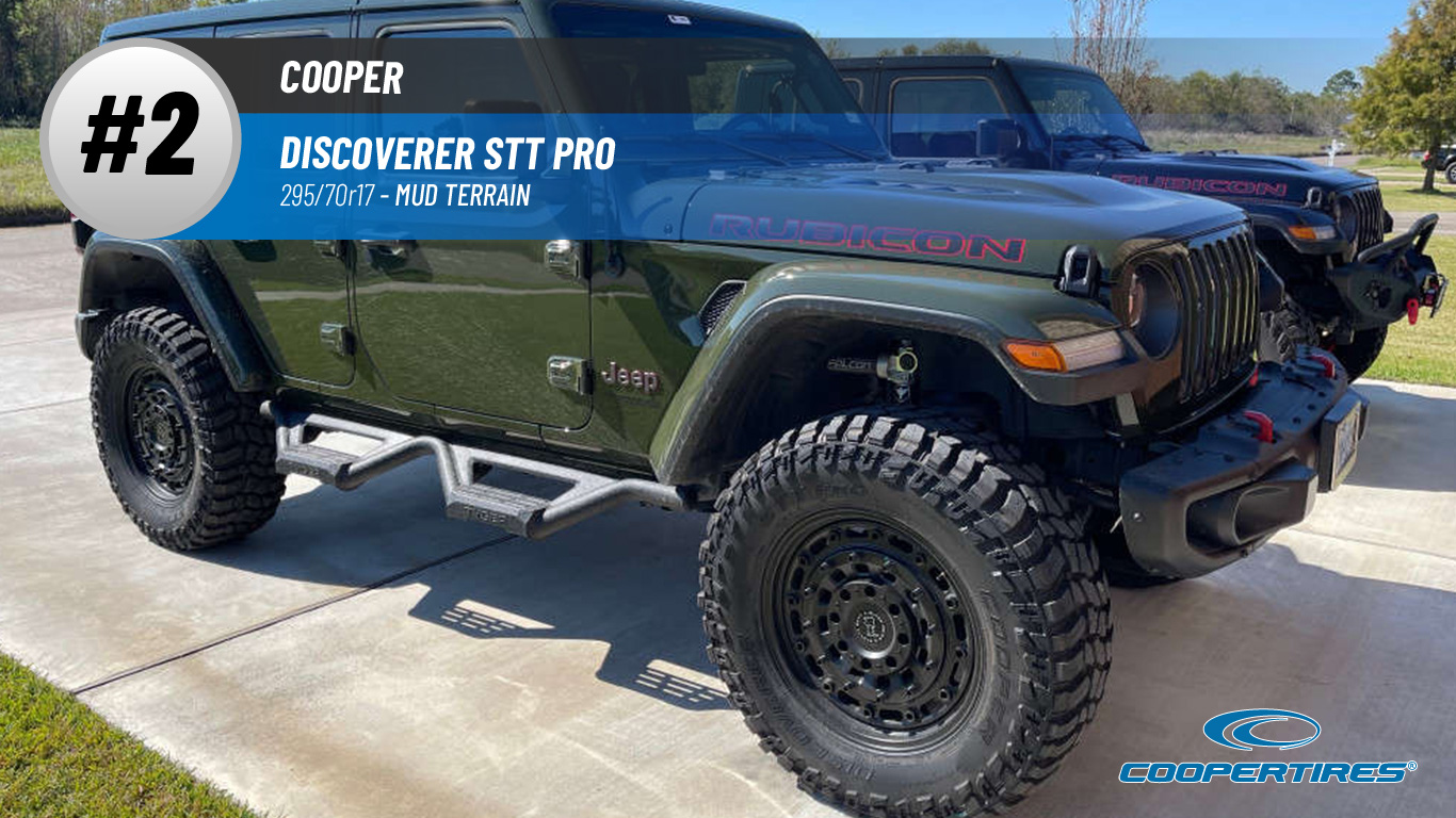 Top #2 Mud Terrain: Cooper Discoverer STT Pro – best 295/70r17