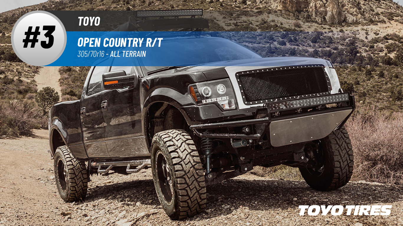 Top #3 All Terrain: Toyo Open Country R/T – best 305/70r16