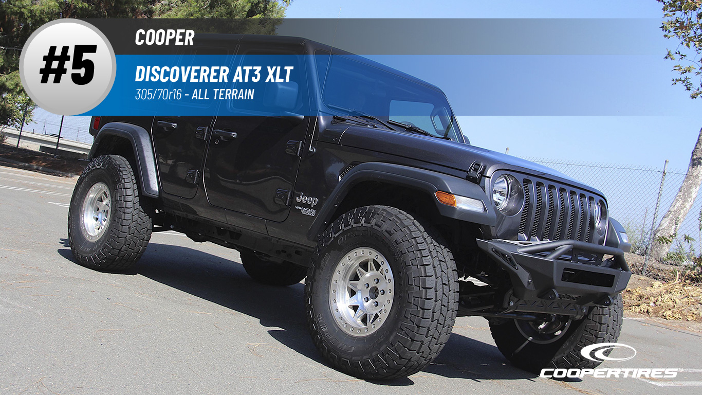 Top #5 All Terrain: Cooper Discoverer AT3 XLT – 305/70r16