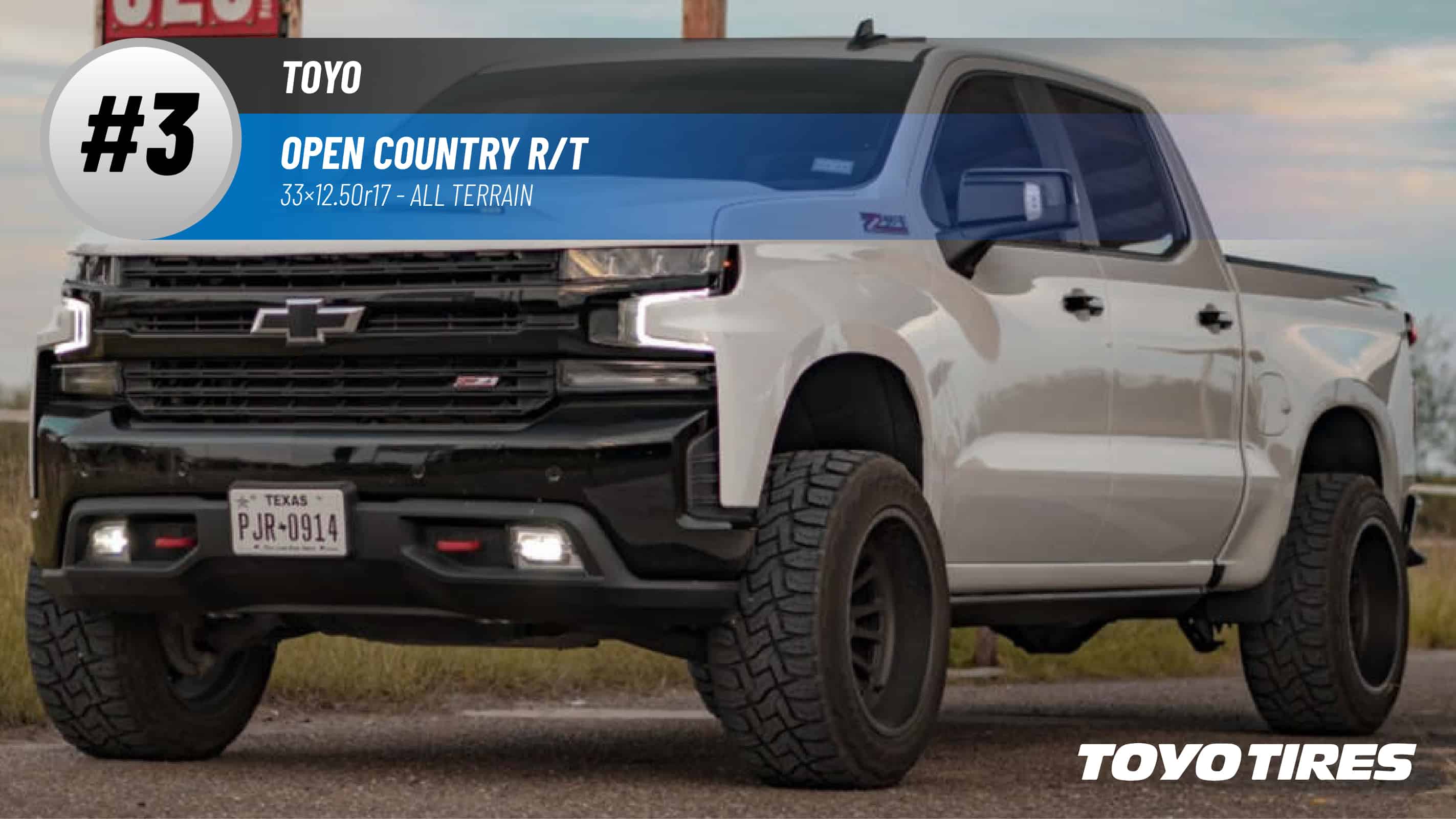 Top #3 All Terrain: Toyo Open Country R/T – 33x12.50r17
