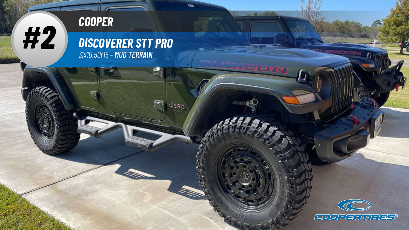 Top #2 Mud Terrain: Cooper Discoverer STT Pro – best 31x10.50r15