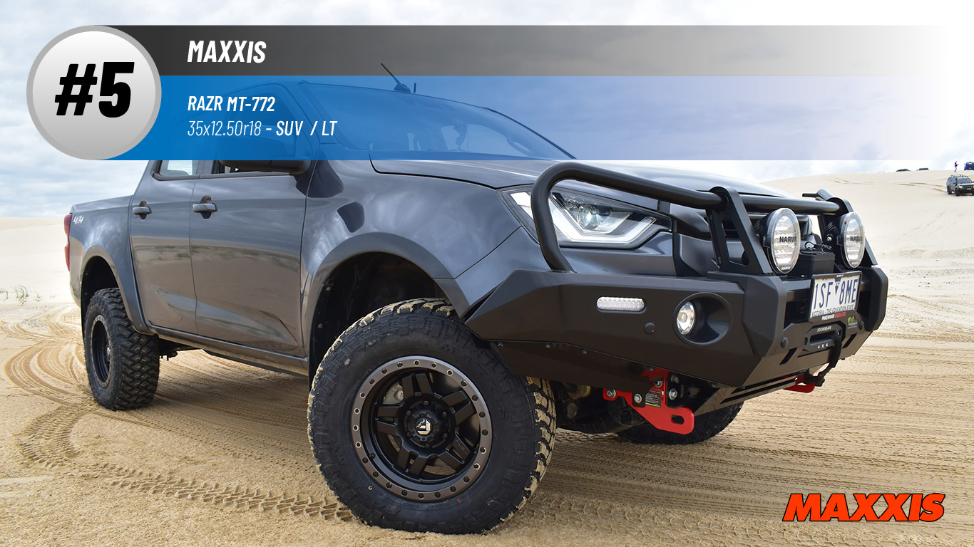 Top #5 SUV/LT: Maxxis Razr MT-772 – best 35x12.50r18
