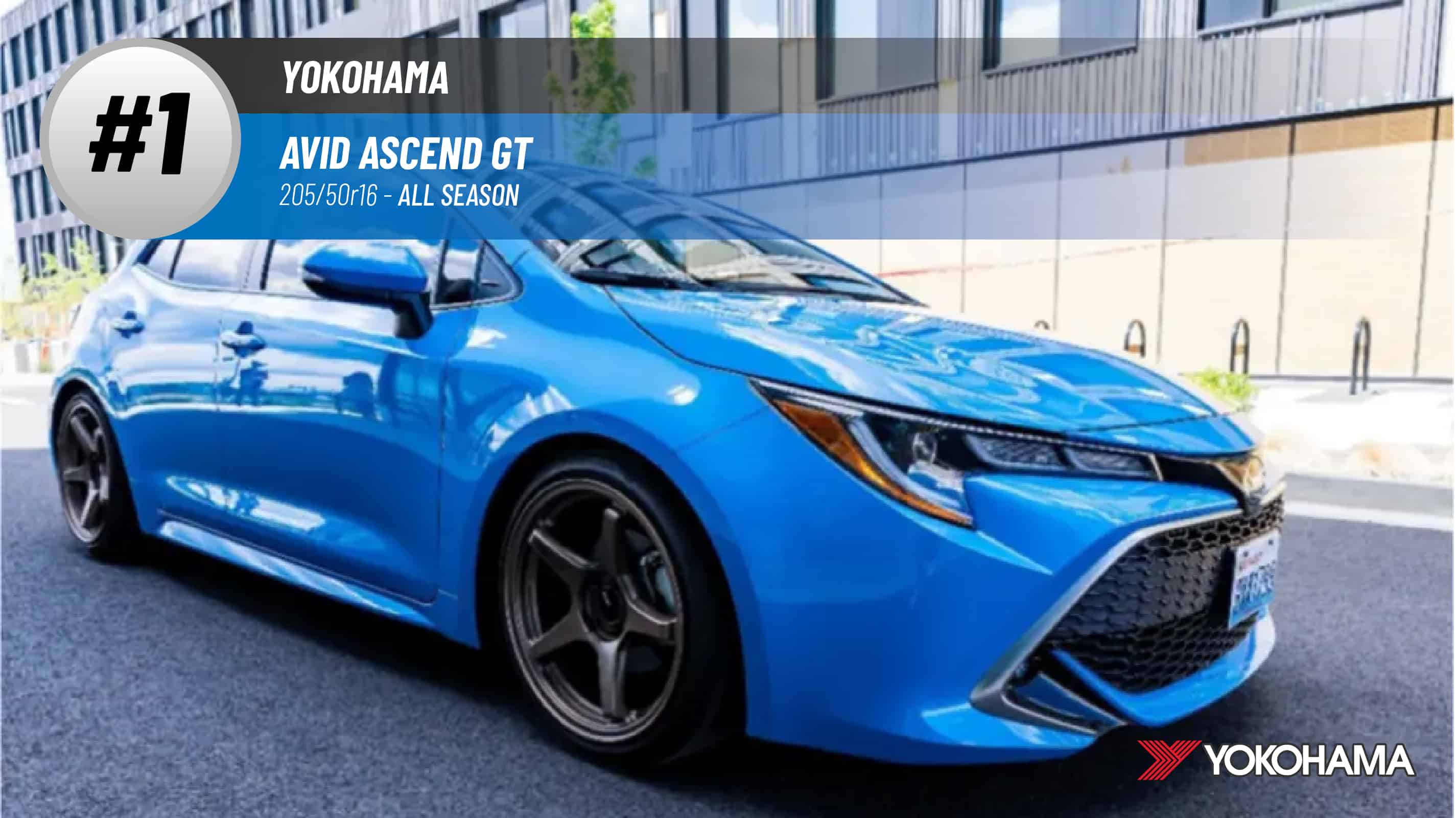 Top #1 All Season Tires: Yokohama Avid Ascend GT –best 205/50r16