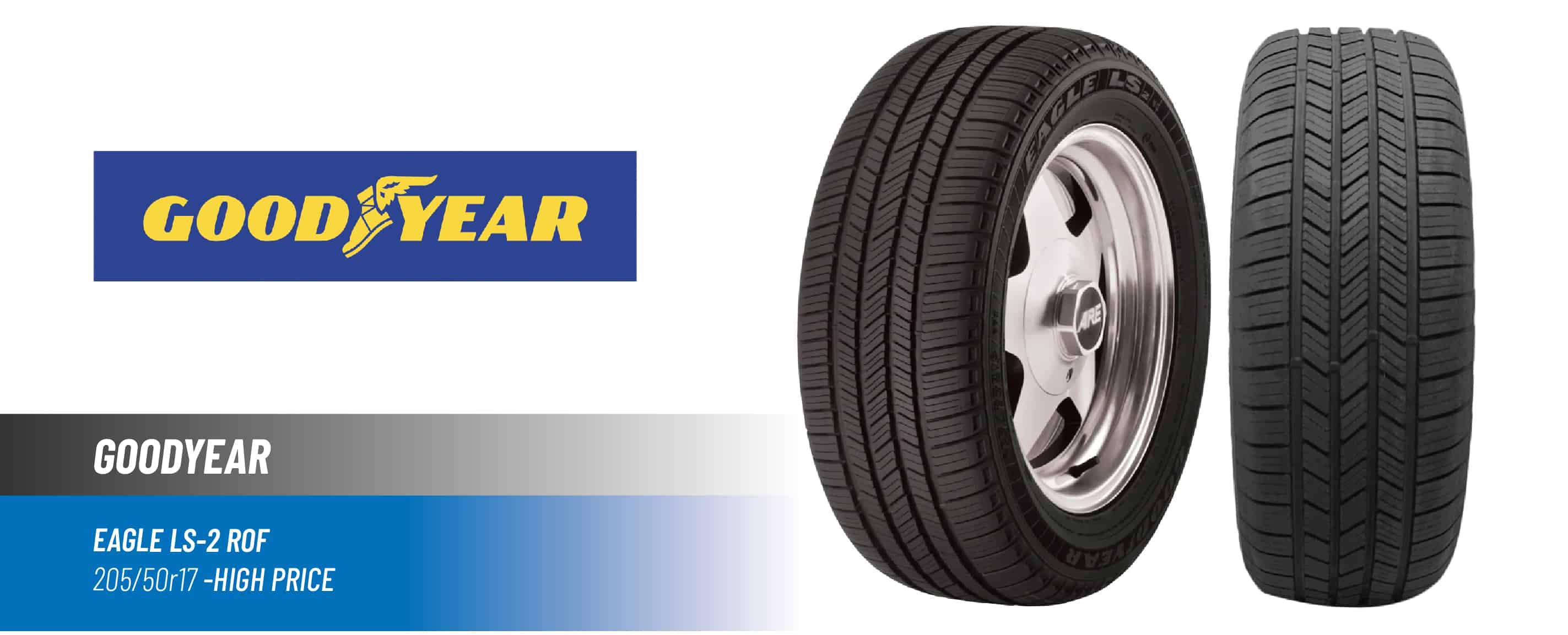 Top#1 High Price: Goodyear Eagle LS-2 ROF –best 205/50r17