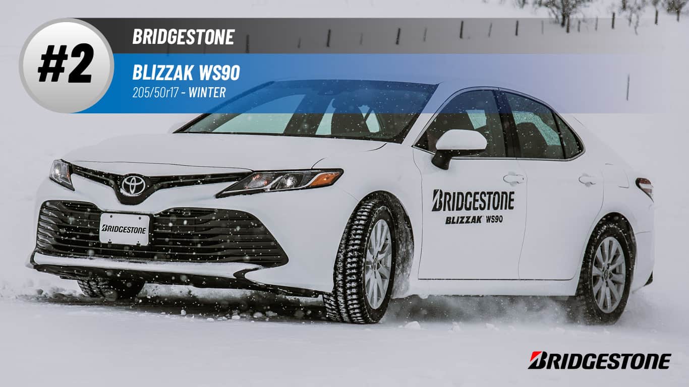 Top #2 Winter Tires: Bridgestone Blizzak WS90 – best 205/50 r17