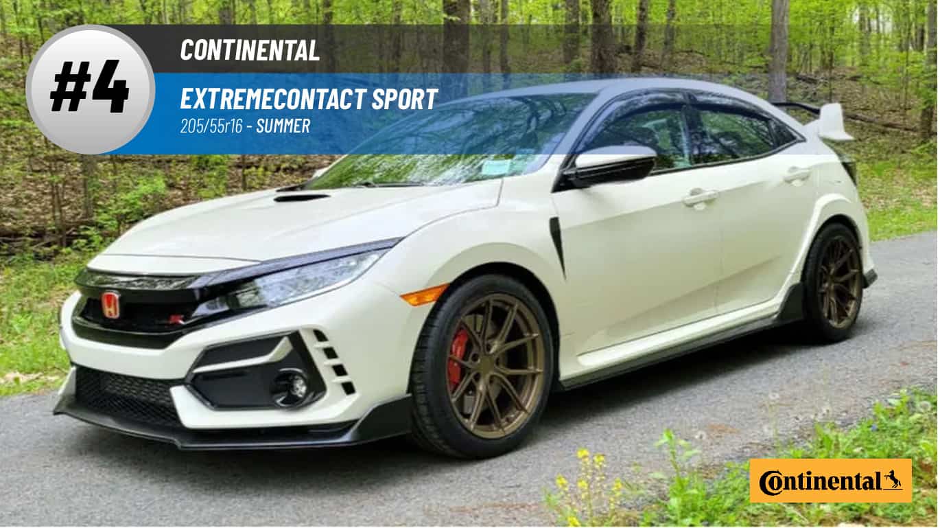 Top #4 Summer Tires: Continental ExtremeContact Sport –best 205/55r16