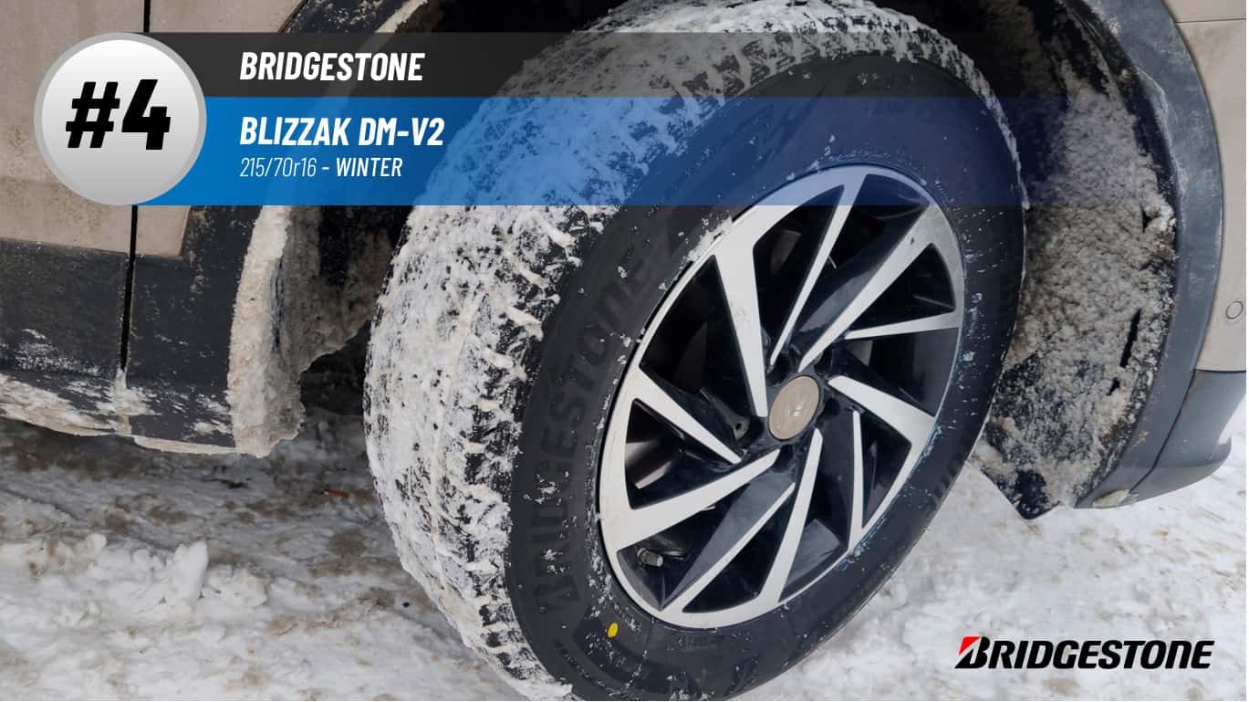 Top #4 Winter Tires: Bridgestone Blizzak DM-V2 – best 215/70r16