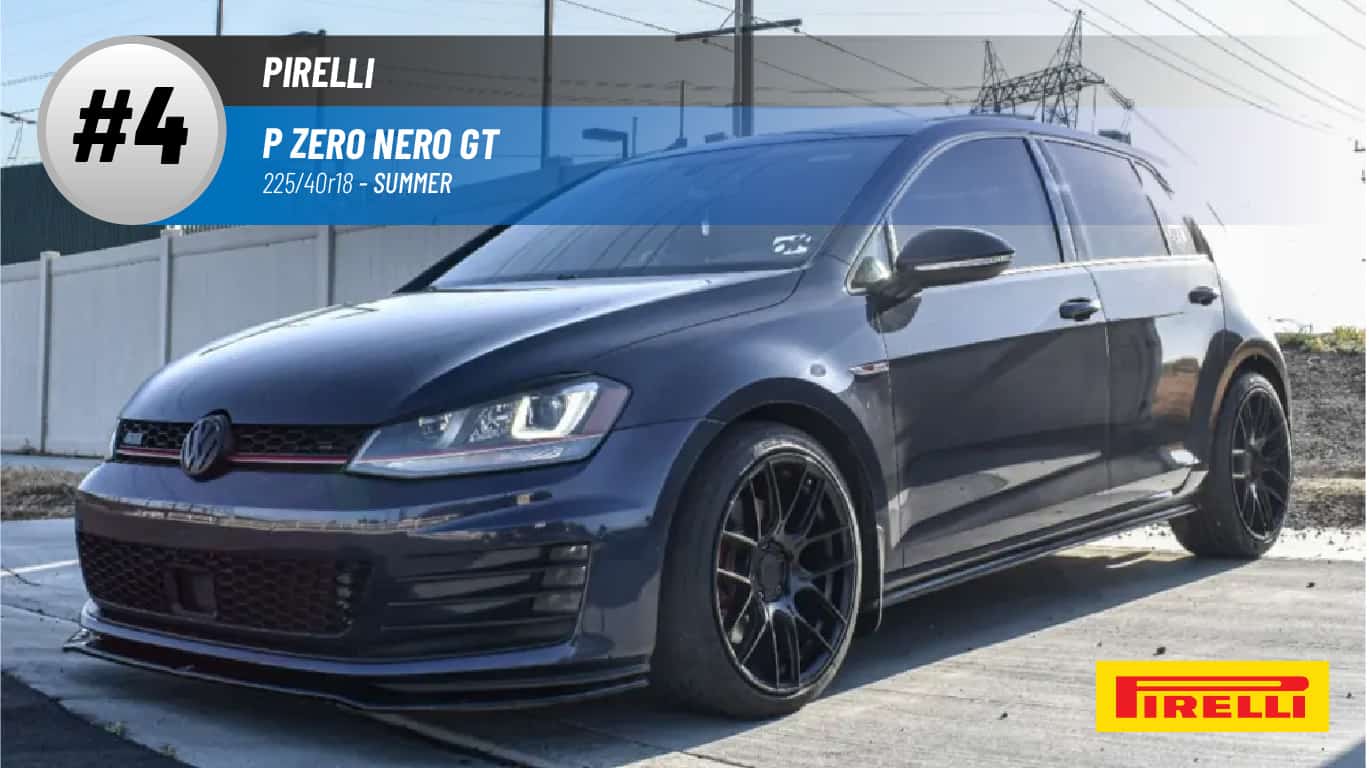 Top #4 Summer Tires: Pirelli P ZERO Nero GT – 225/40r18
