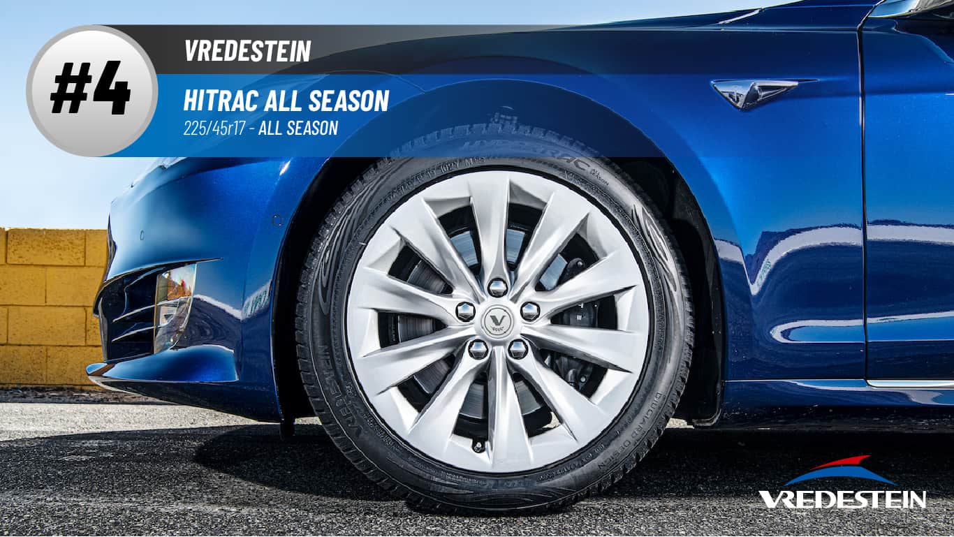 Top #4 All Season Tires: Vredestein Hitrac All Season –best 225/45r17