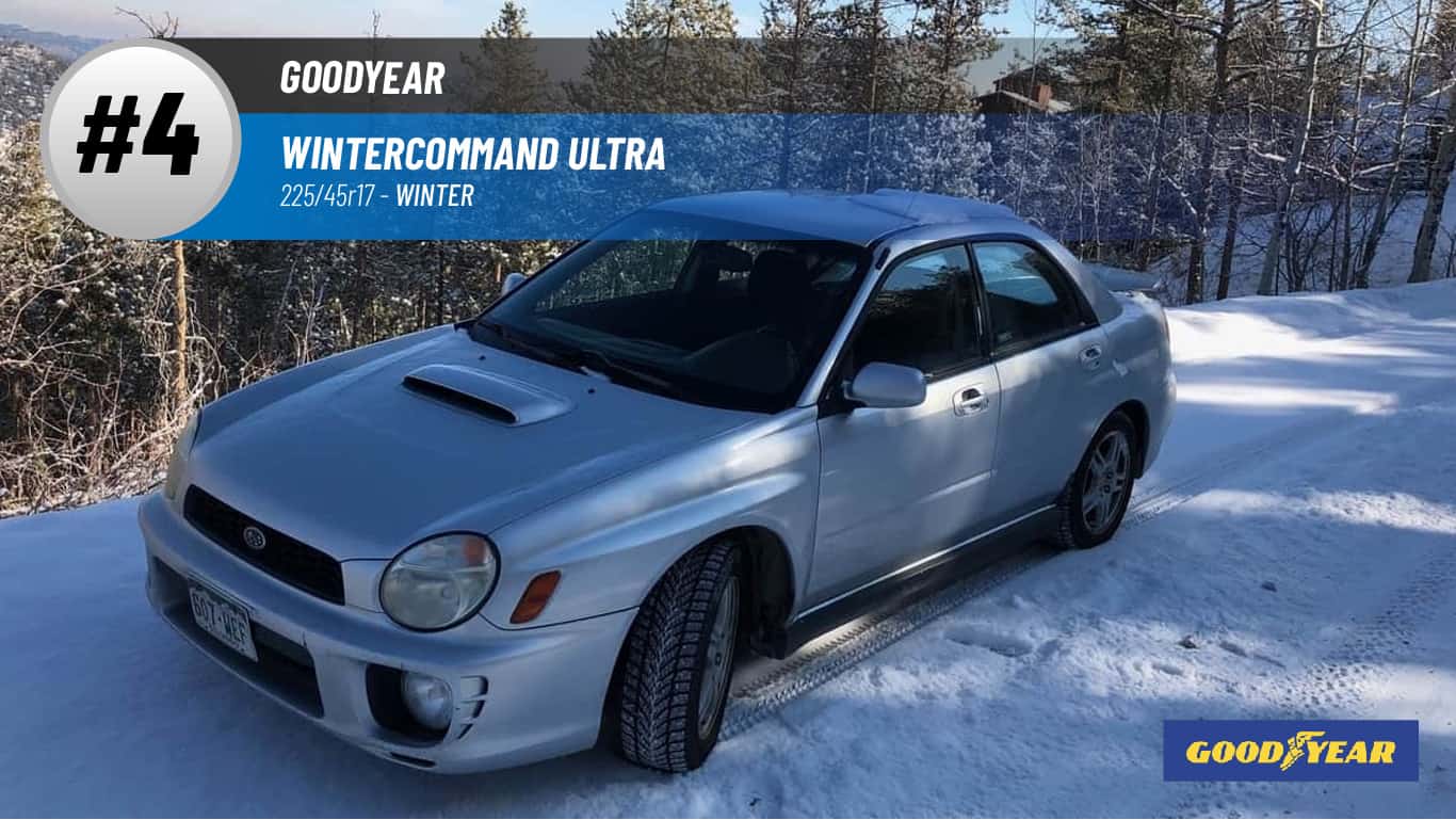 Top #4 Winter Tires: Goodyear Wintercommand Ultra – best 225/45r17