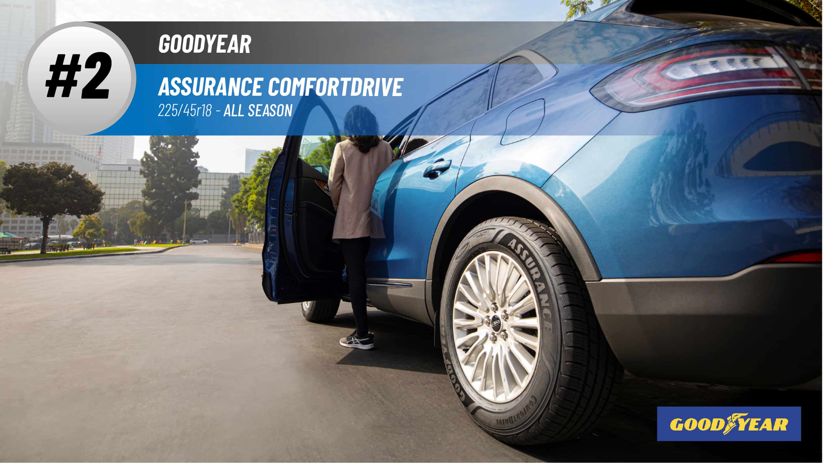 Top #2 All Season Tires: Goodyear Assurance Comfortdrive – best 225/45r18