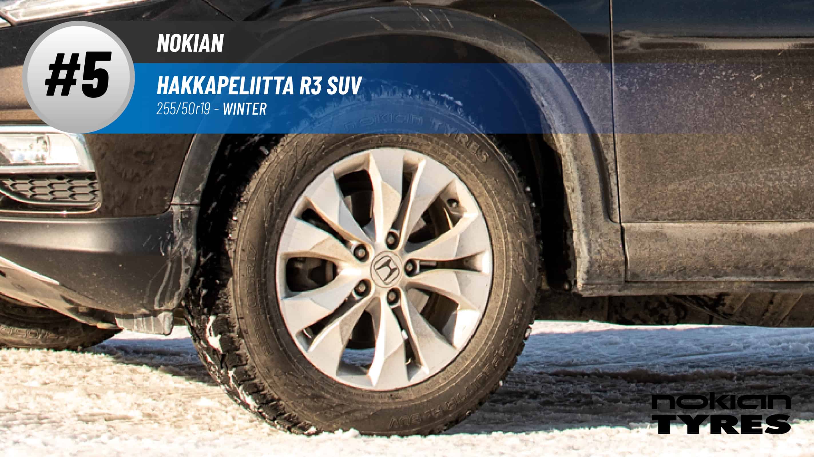 Top #5 Winter Tires: Nokian Hakkapeliitta R3 SUV – best 255/50r19