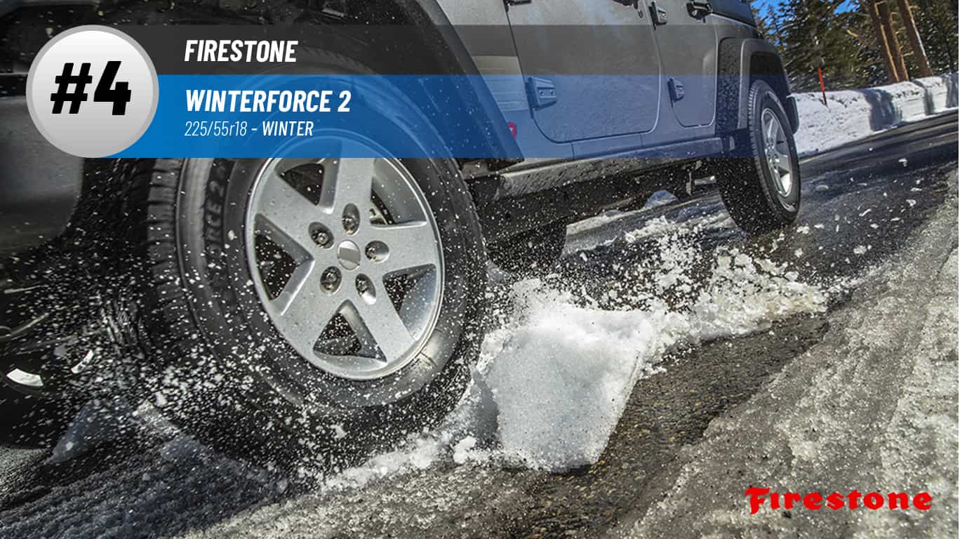 Top #4 Winter Tires: Firestone Winterforce 2 –best 225/55r18