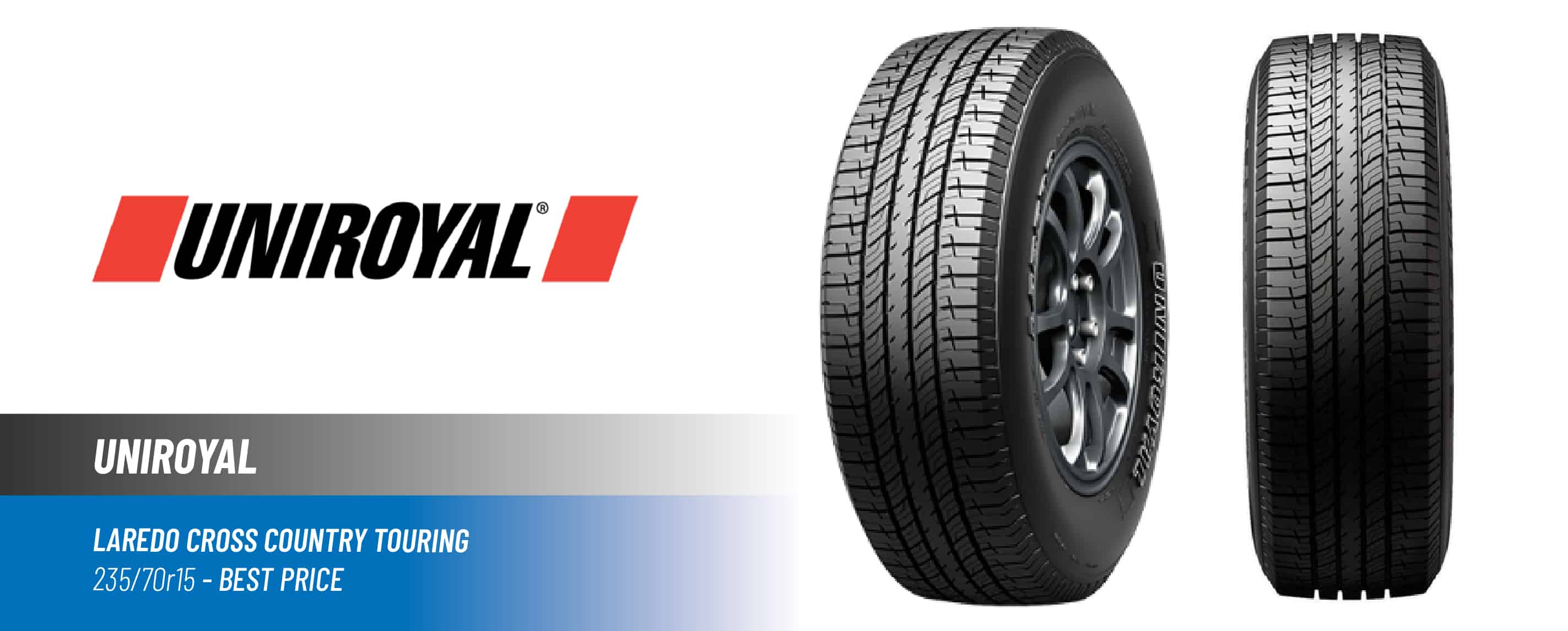 Top#4 Best Price: Uniroyal Laredo Cross Country Touring -best 225/70 r16