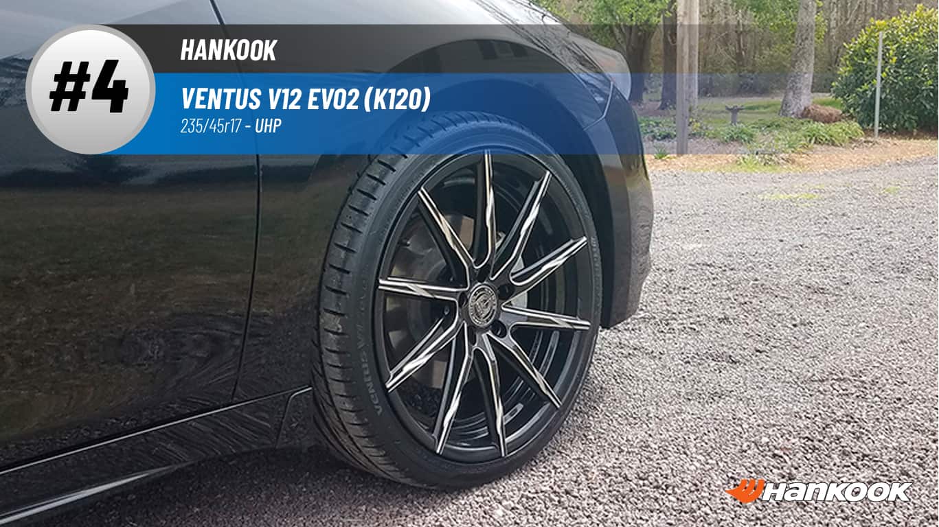 Top #4 UHP Tires: Hankook Ventus V12 evo2 (K120) – best 235 45 r17