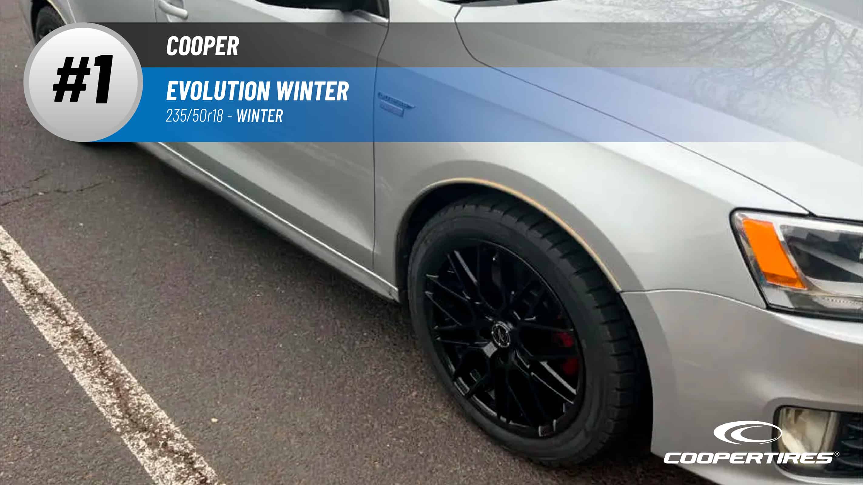Top #1 Winter Tires: Cooper Evolution Winter – 235/50r18