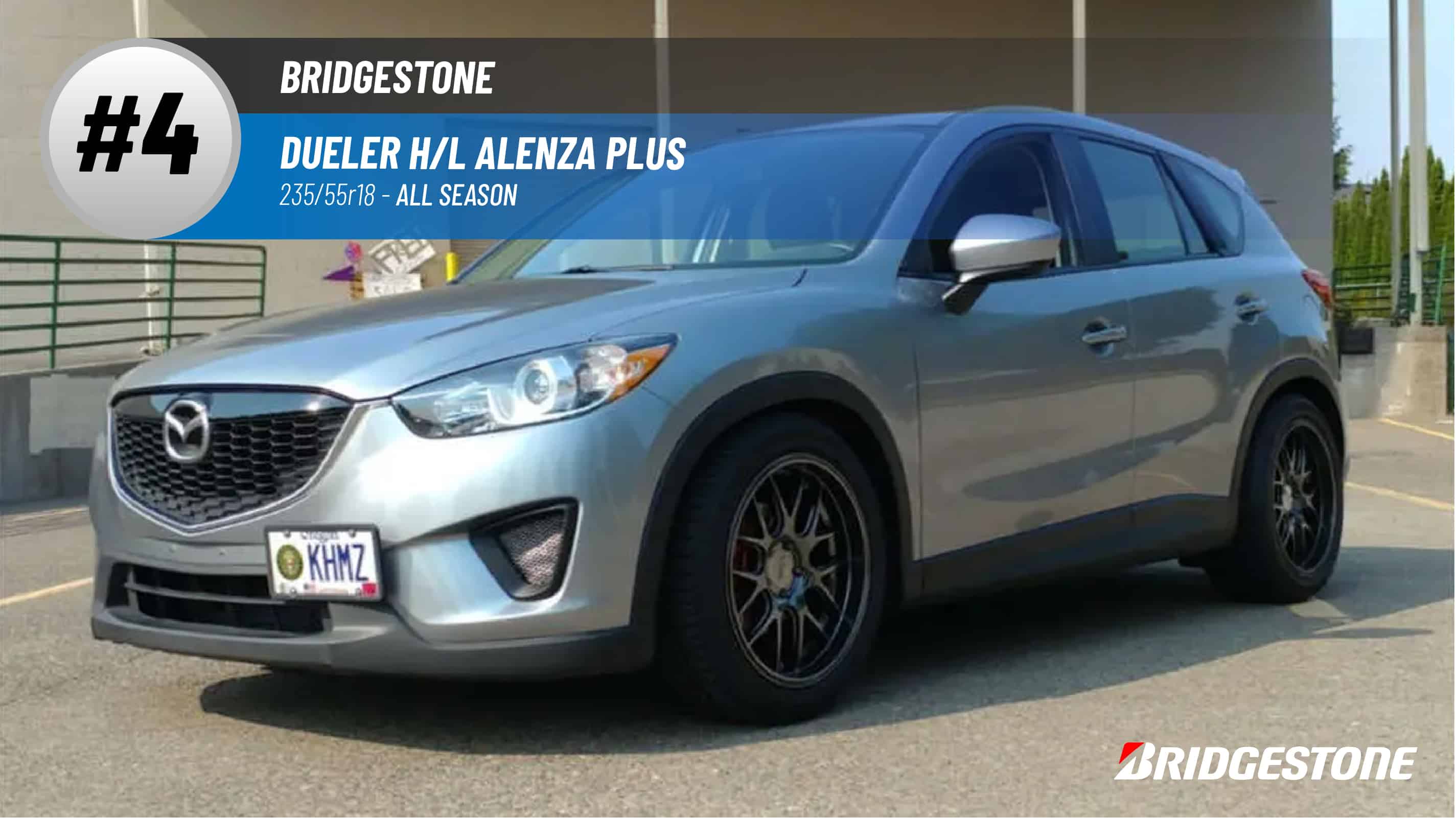 Top #4 All Season Tires: Bridgestone Dueler H/L Alenza Plus – best 235/55r18