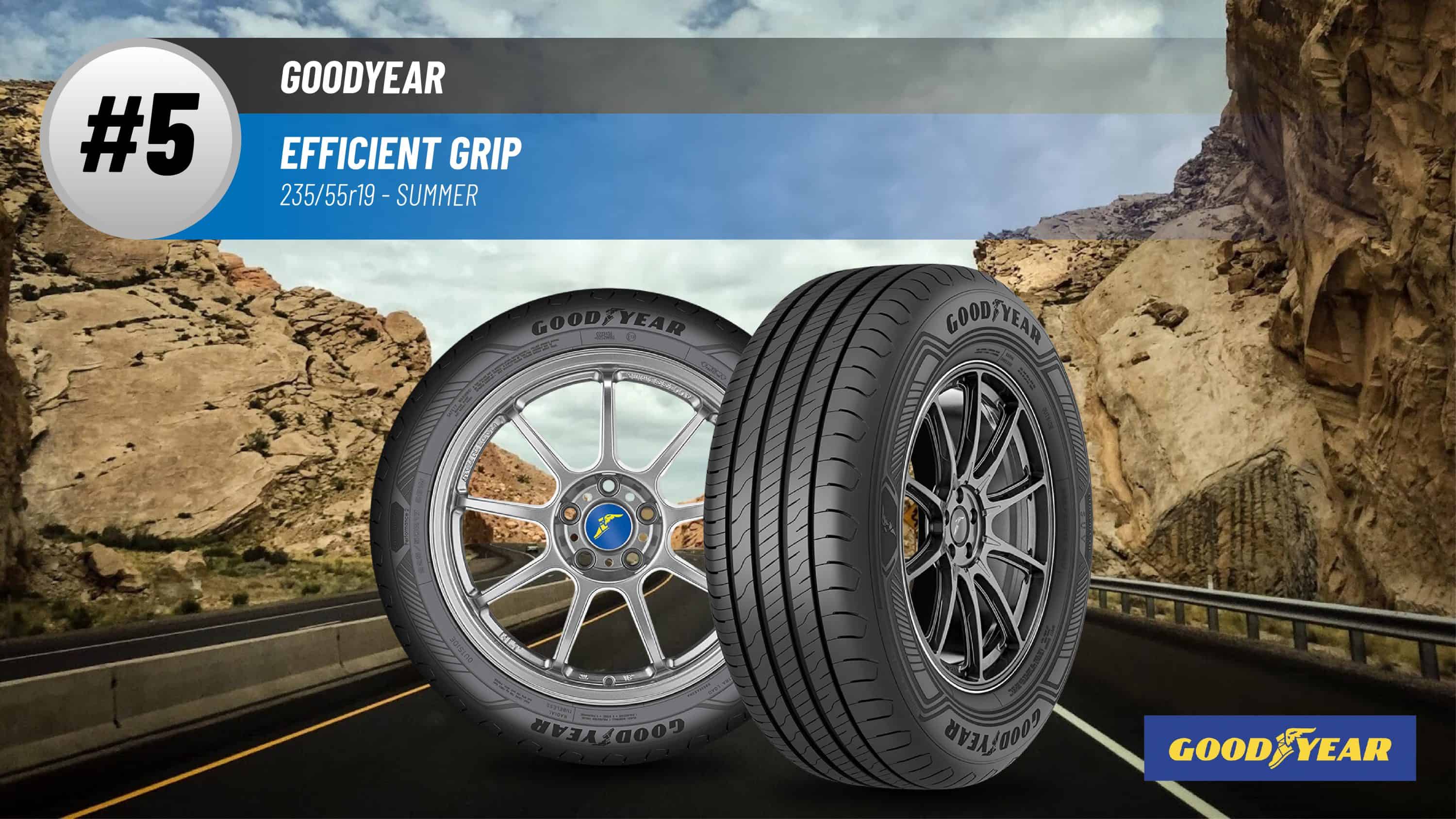 Top #5 Summer Tires: Goodyear Efficient Grip – 235/55R19