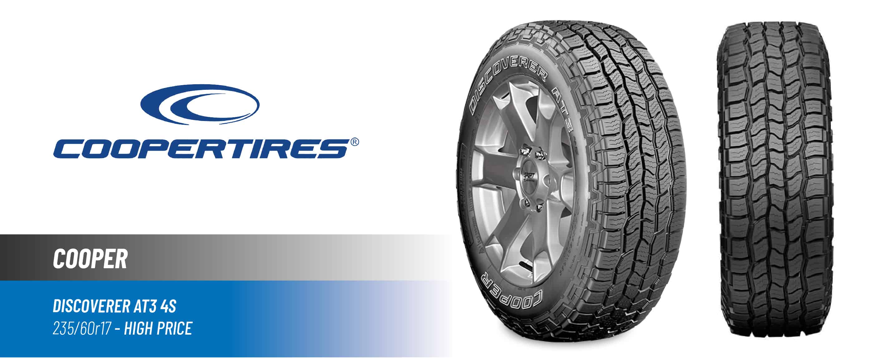 Top#3 High Price: Cooper Discoverer AT3 4S –best 235/60r17