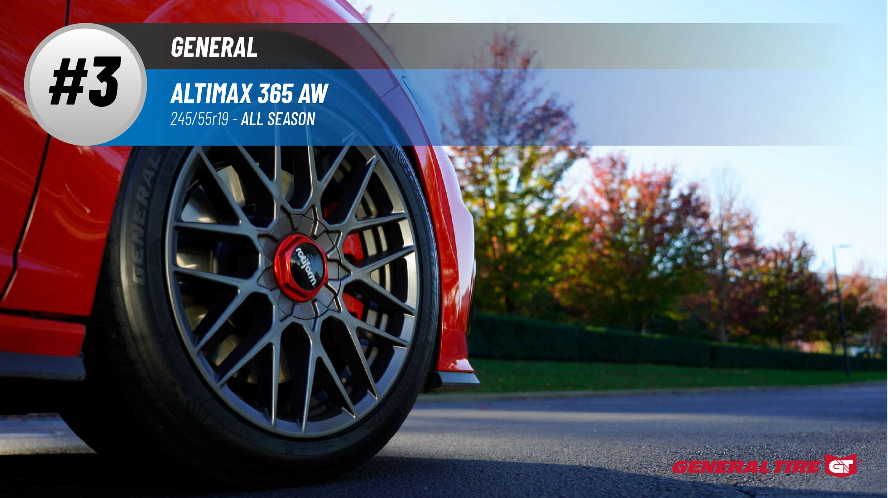 Top #3 All Season Tires: General Altimax 365 AW –best 245/55r19