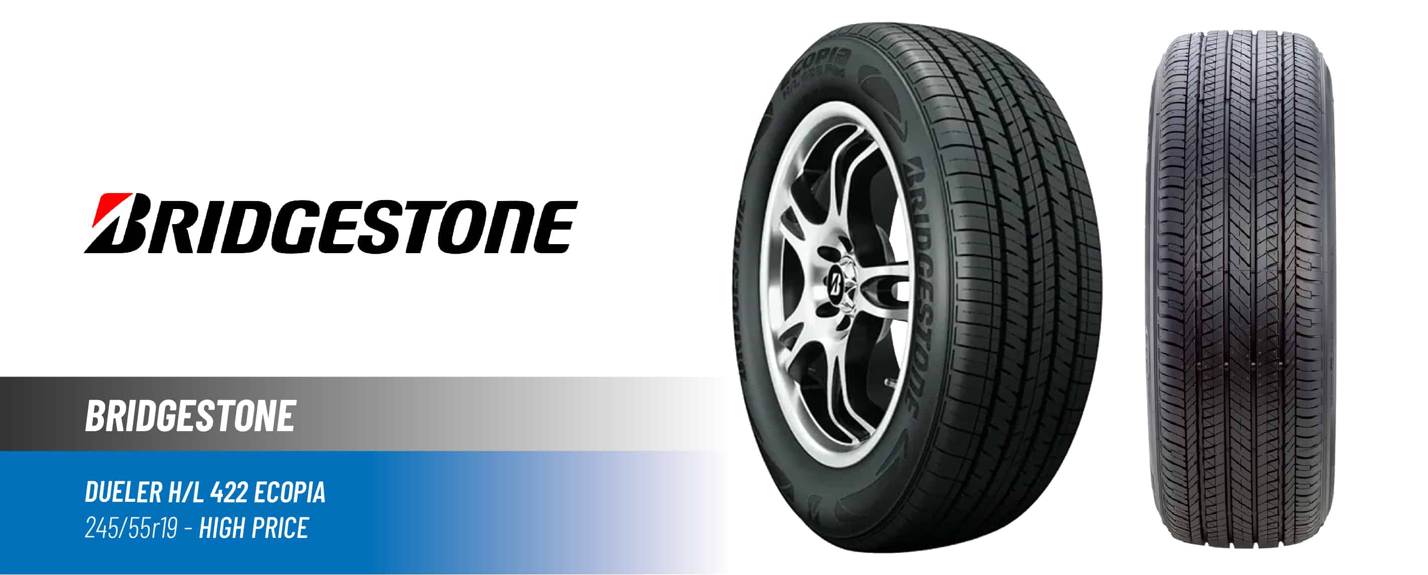 Top#3 High Price: Bridgestone Dueler H/L 422 Ecopia –best 245/55r19