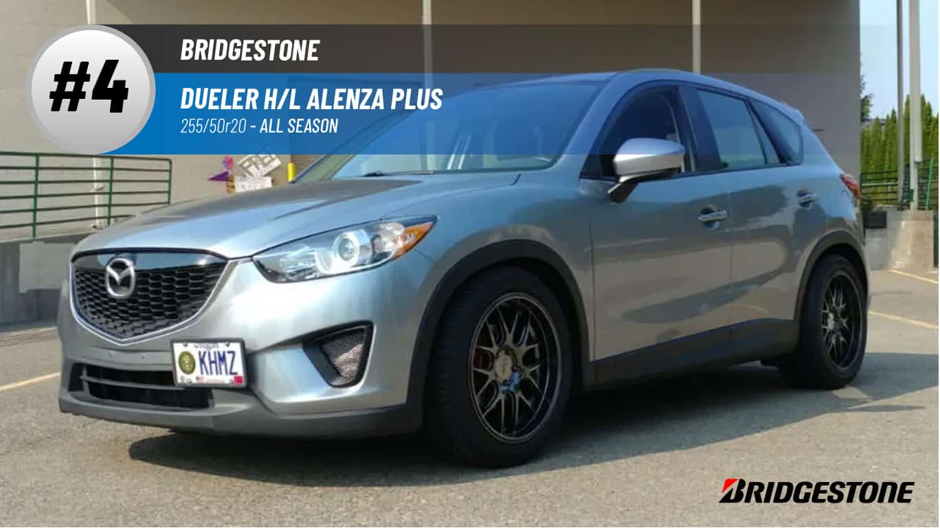 Top #4 All Season Tires: Bridgestone Dueler H/L Alenza Plus –best 255/50r20