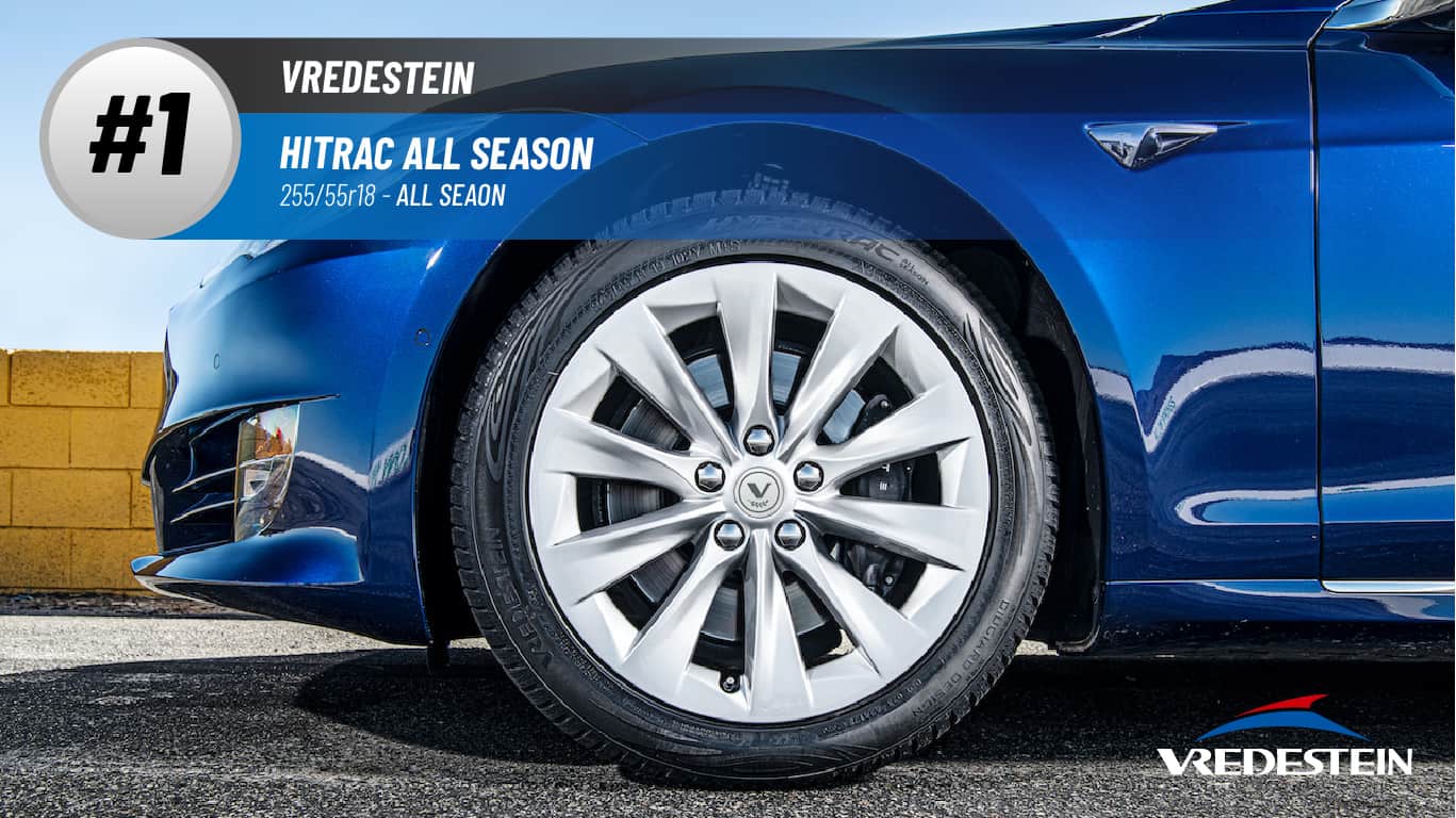 Top #1 All Season Tires: Vredestein Hitrac All Season – best 255/55 r18