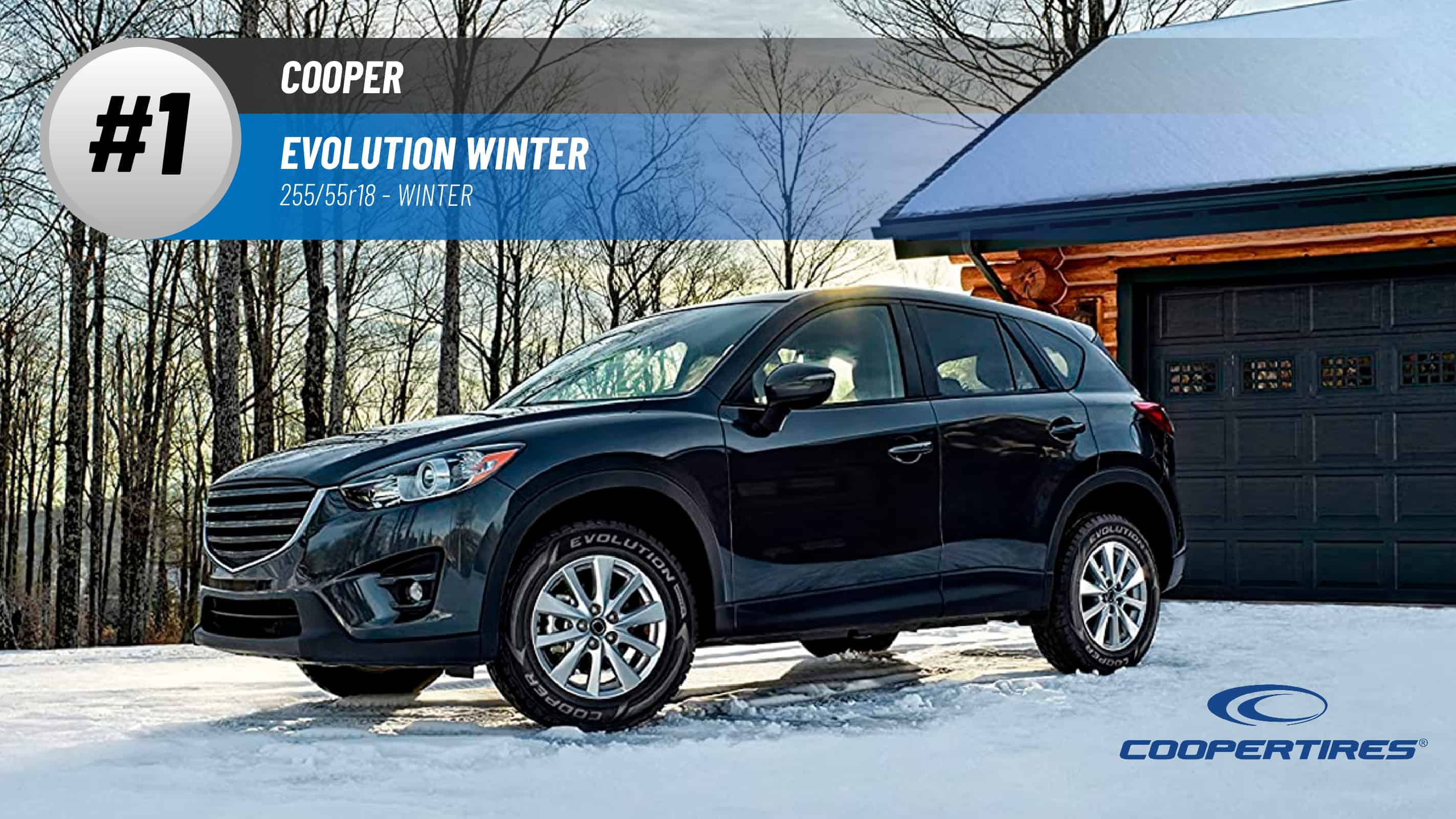Top #1 Winter Tires: Cooper Evolution Winter – 255/55r18