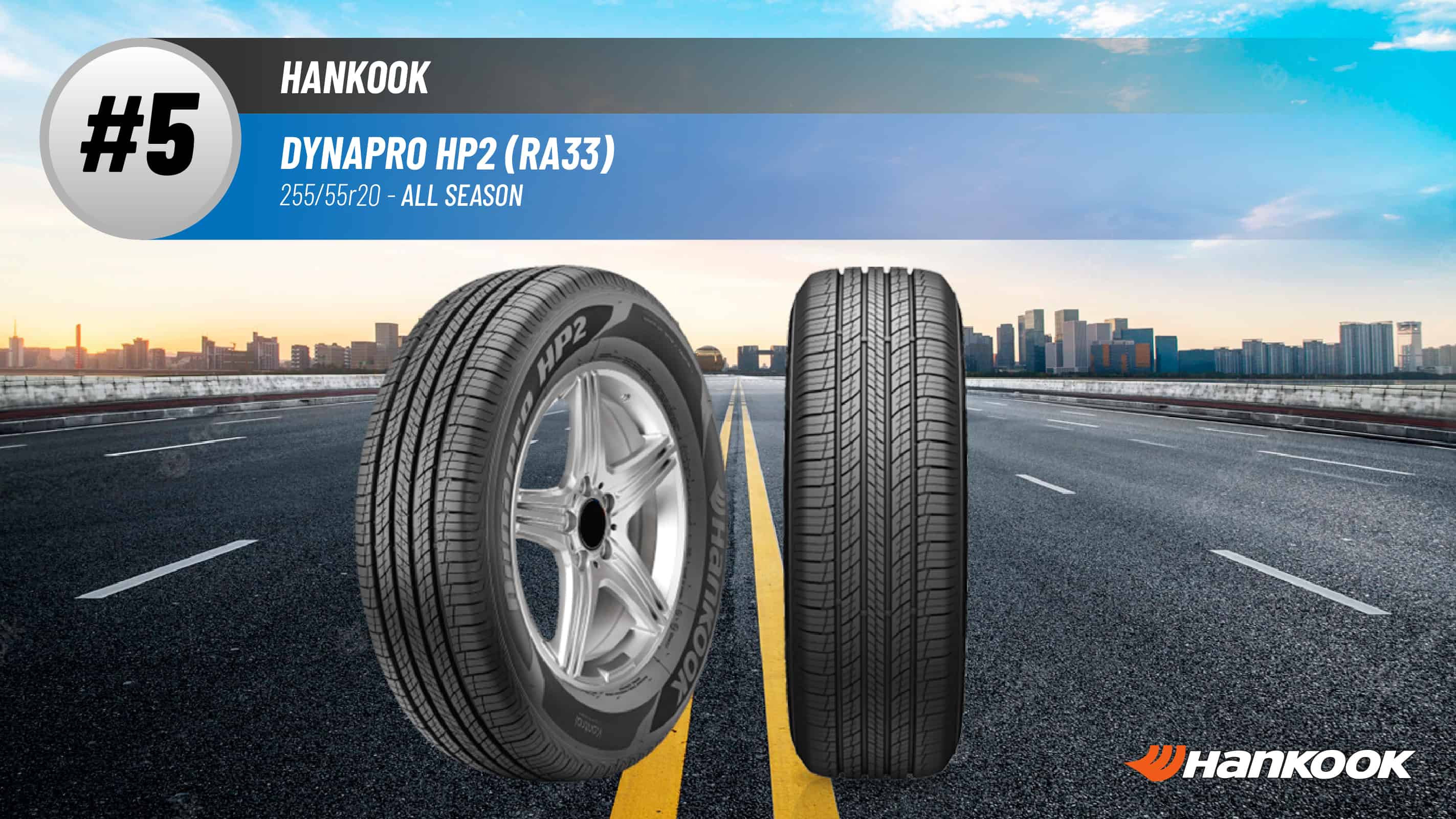 Top #5 All Season Tires: Hankook Dynapro HP2 (RA33) – best 255/55r20