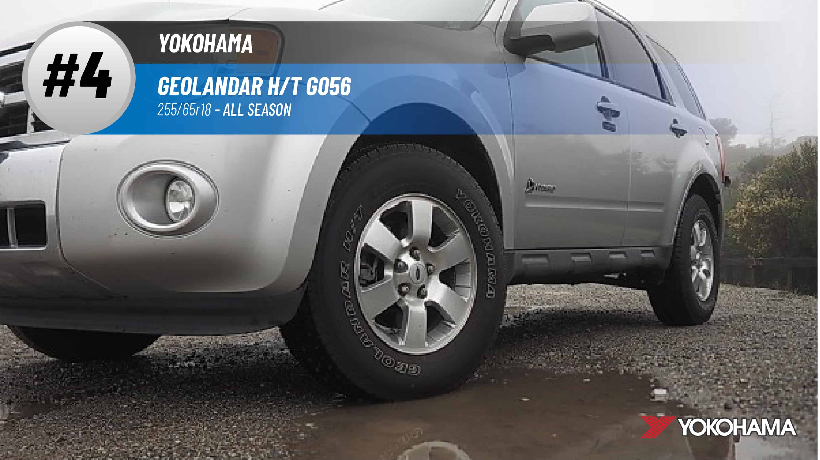 Top #5 All Season Tires: Yokohama Geolandar H/T G056 –best 255 65 r18