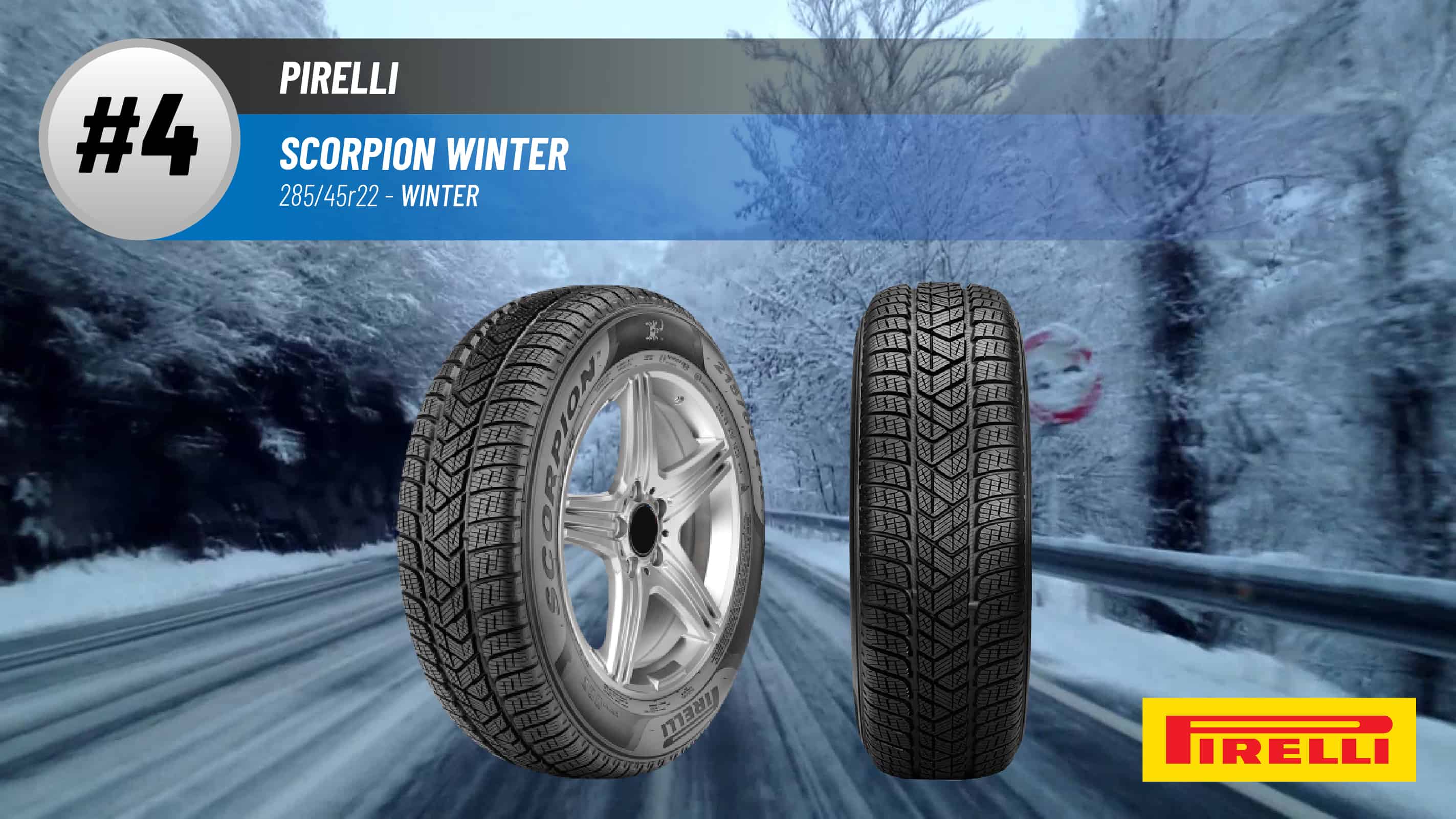 Top #4 Winter Tires: Pirelli Scorpion Winter –best 285/45r22