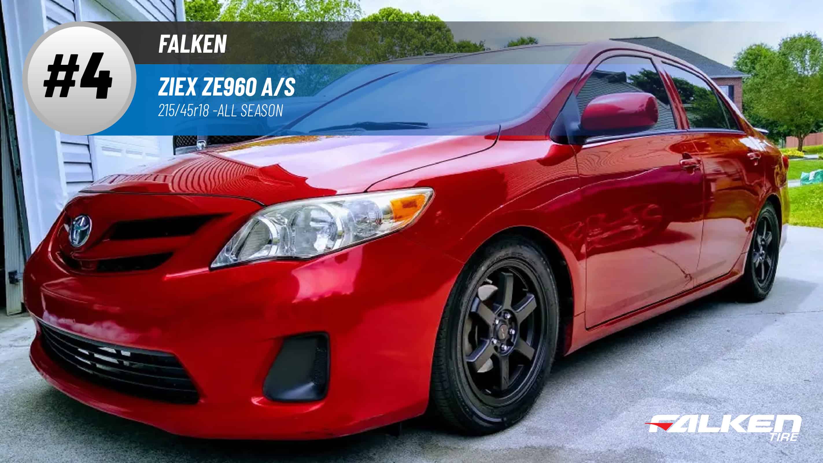Top #4 All Season Tires: Falken Ziex ZE960 A/S – 215/45r18