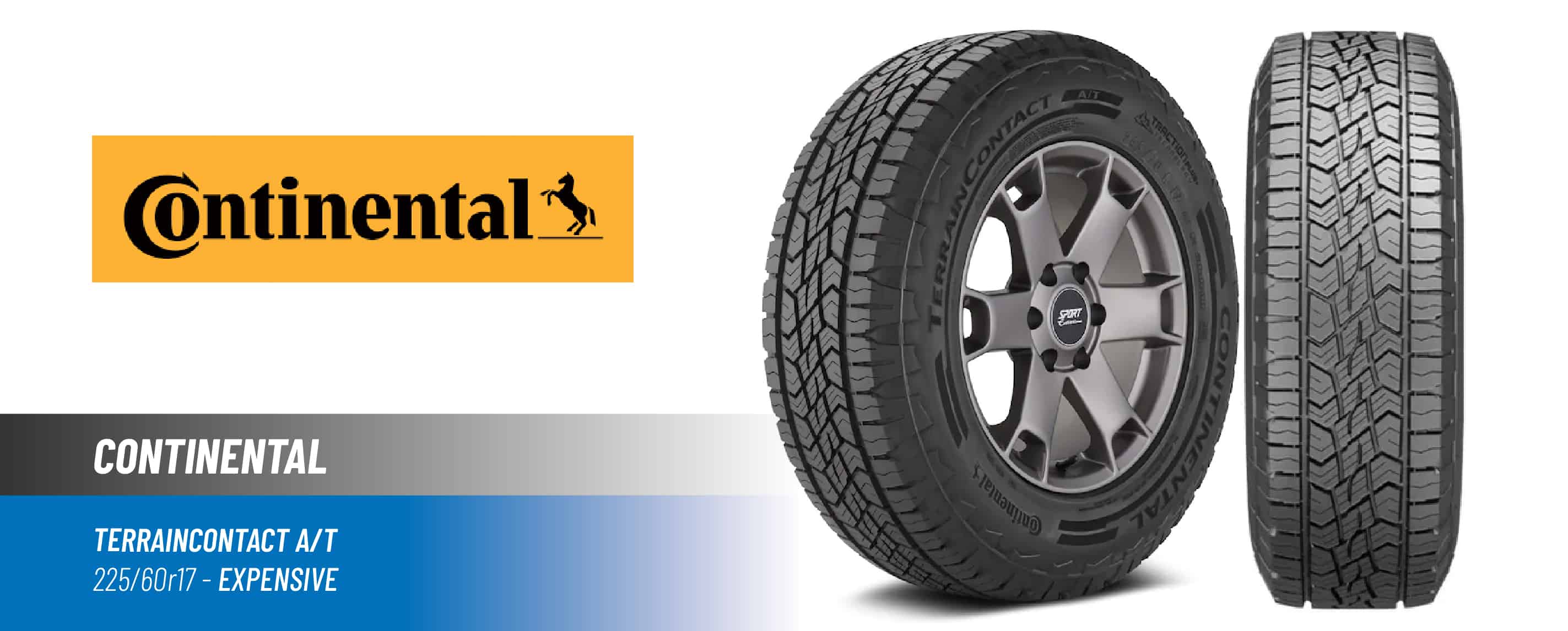 Top#4 Most Expensive: Continental TerrainContact A/T – 225/60 R17