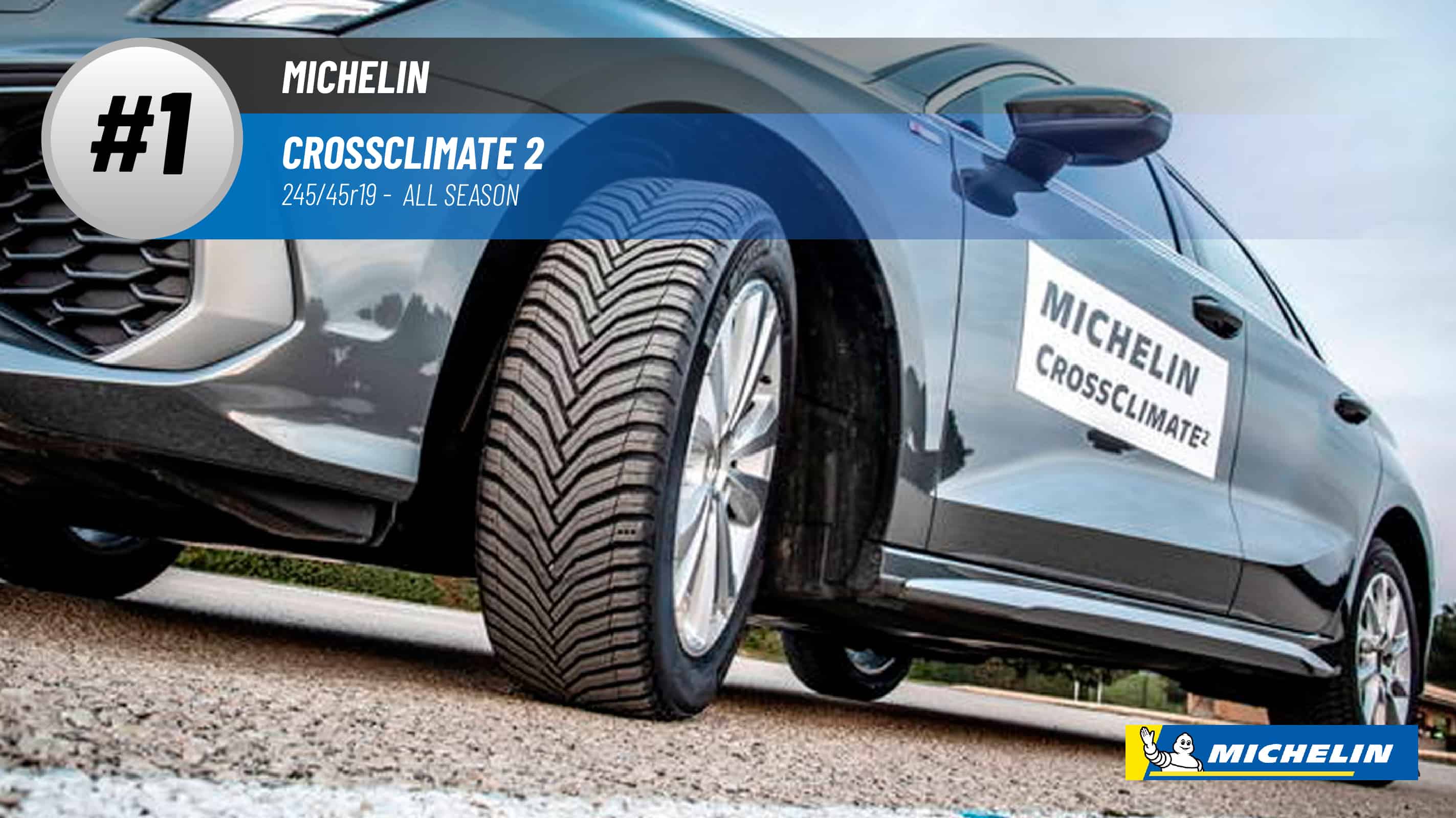 Top #1 All Season Tires: Michelin CrossClimate 2 – 245/45r19