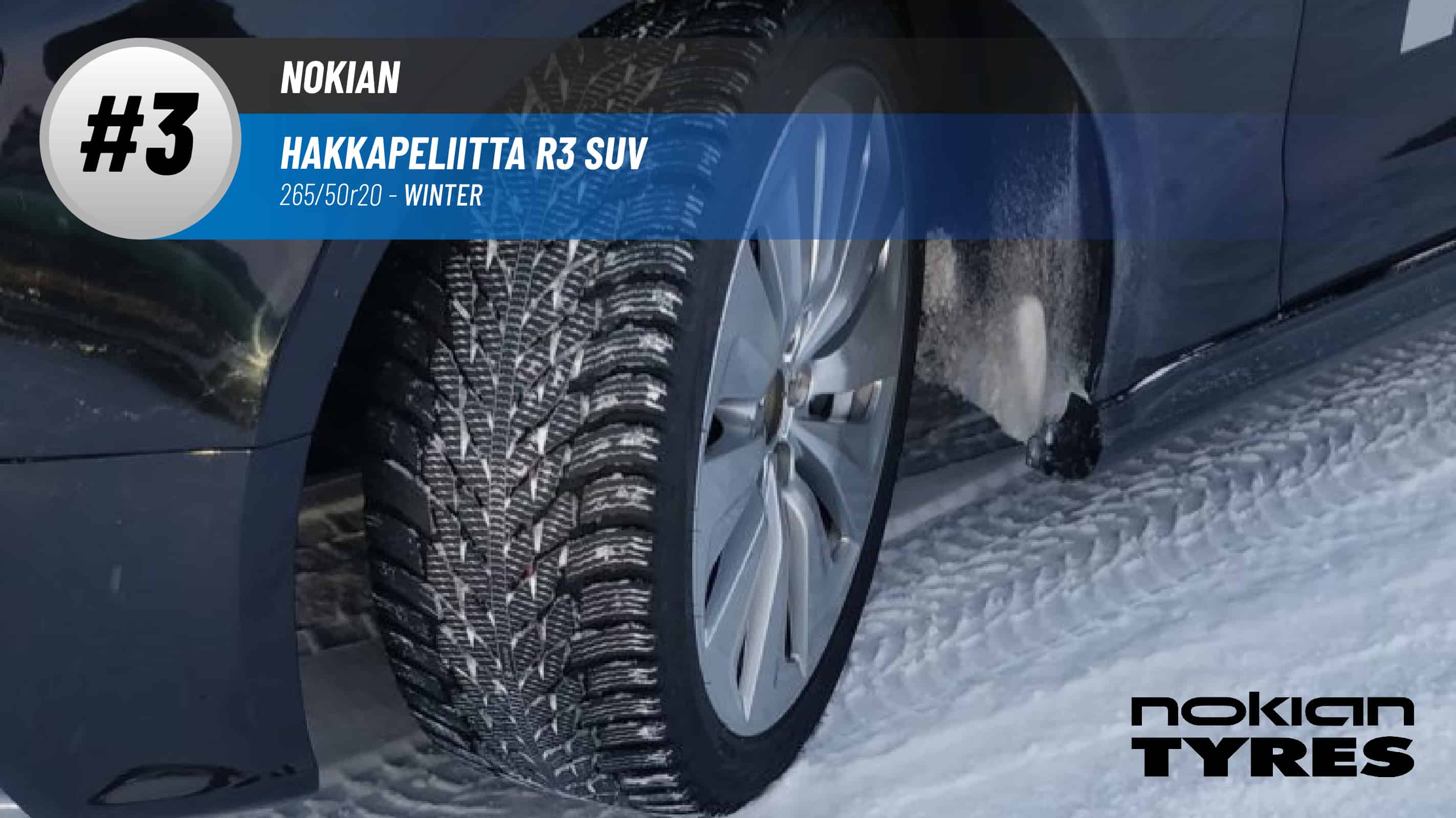 Top #3 Winter Tires: Nokian Hakkapeliitta R3 SUV – best 265/50r20