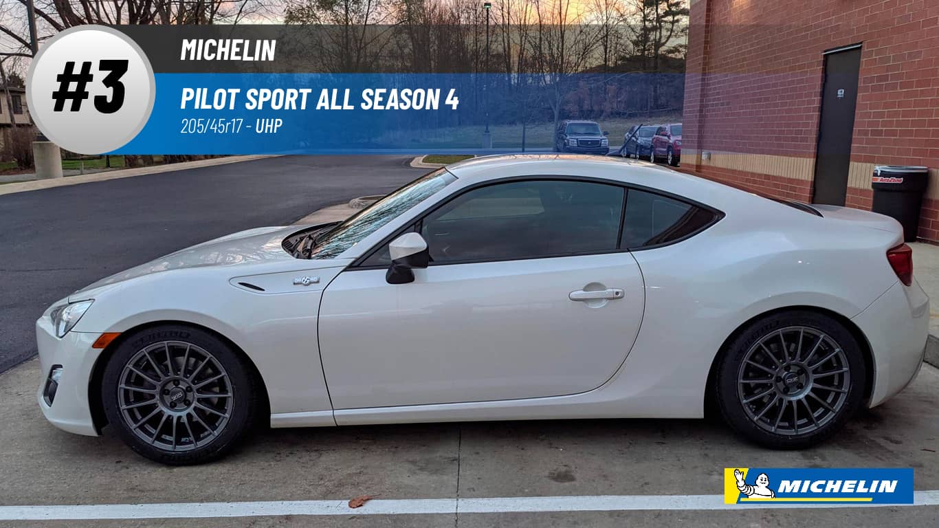 Top #3 UHP Tires: Michelin Pilot Sport All Season 4 –best 205/45r17