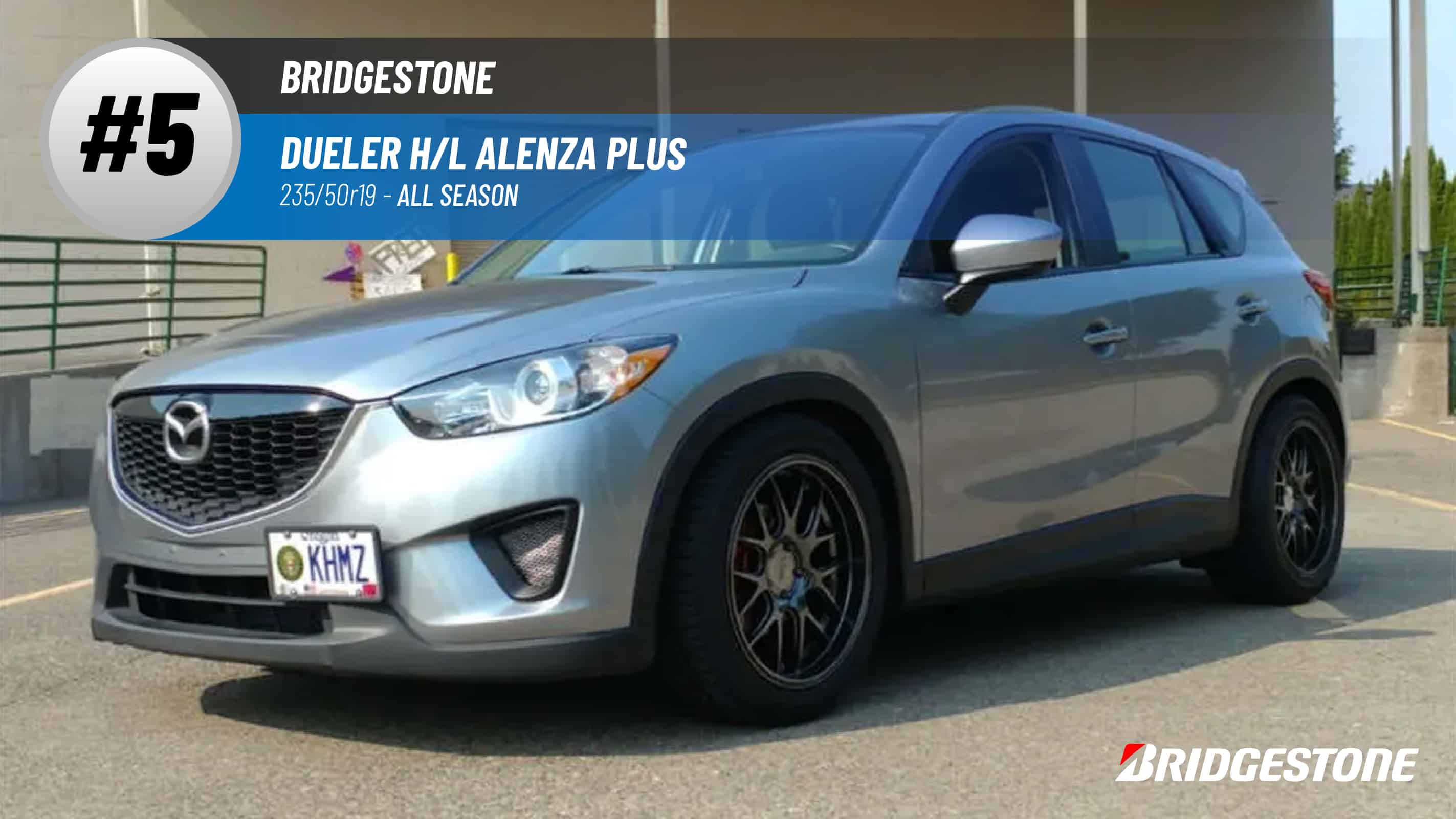 Top #5 All Season Tires: Bridgestone Dueler H/L Alenza Plus –best 235/50r19