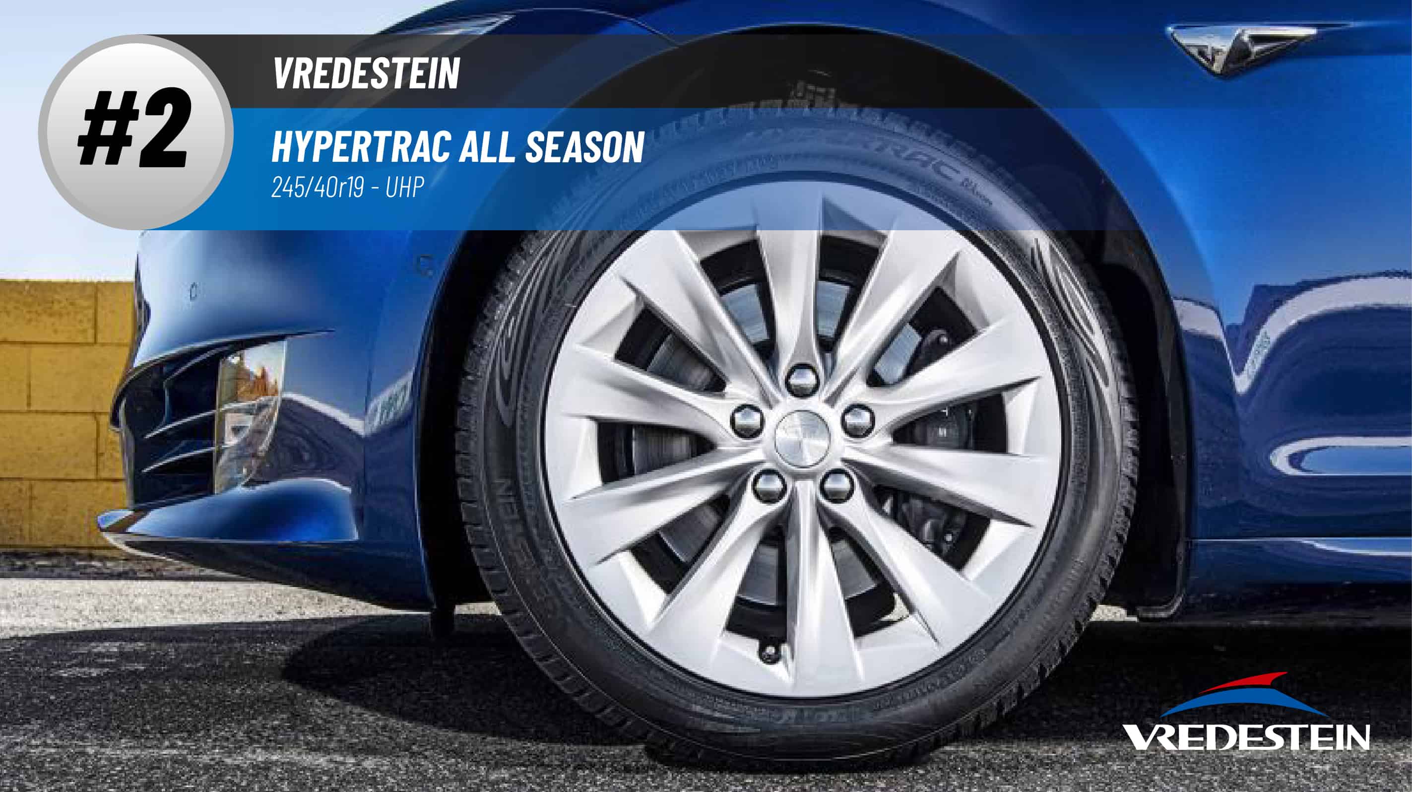 Top #2 UHP Tires: Vredestein Hypertrac All Season – 245/40R19