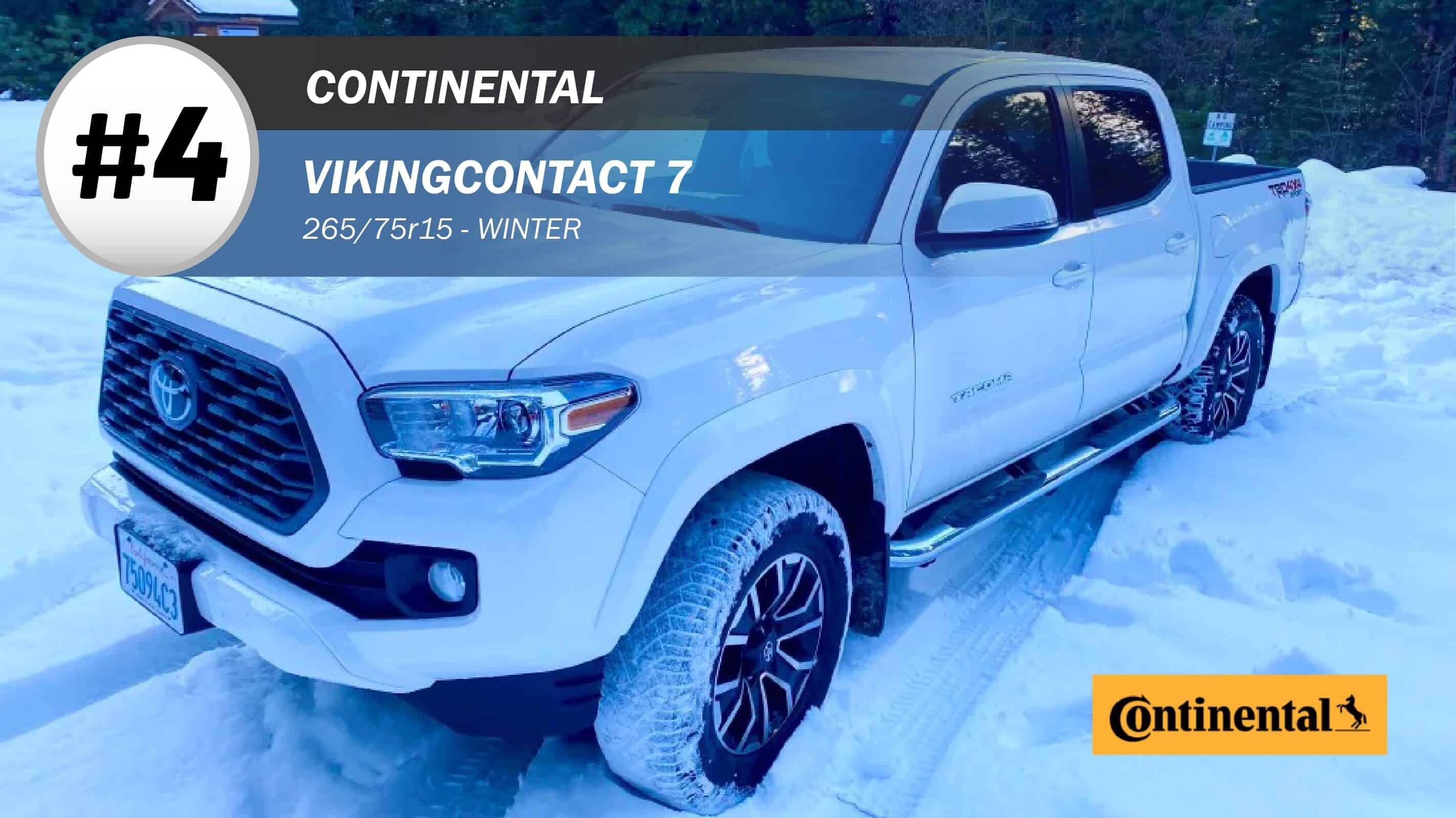 Top #4 Winter Tires: Continental VikingContact 7 – 265/75R15
