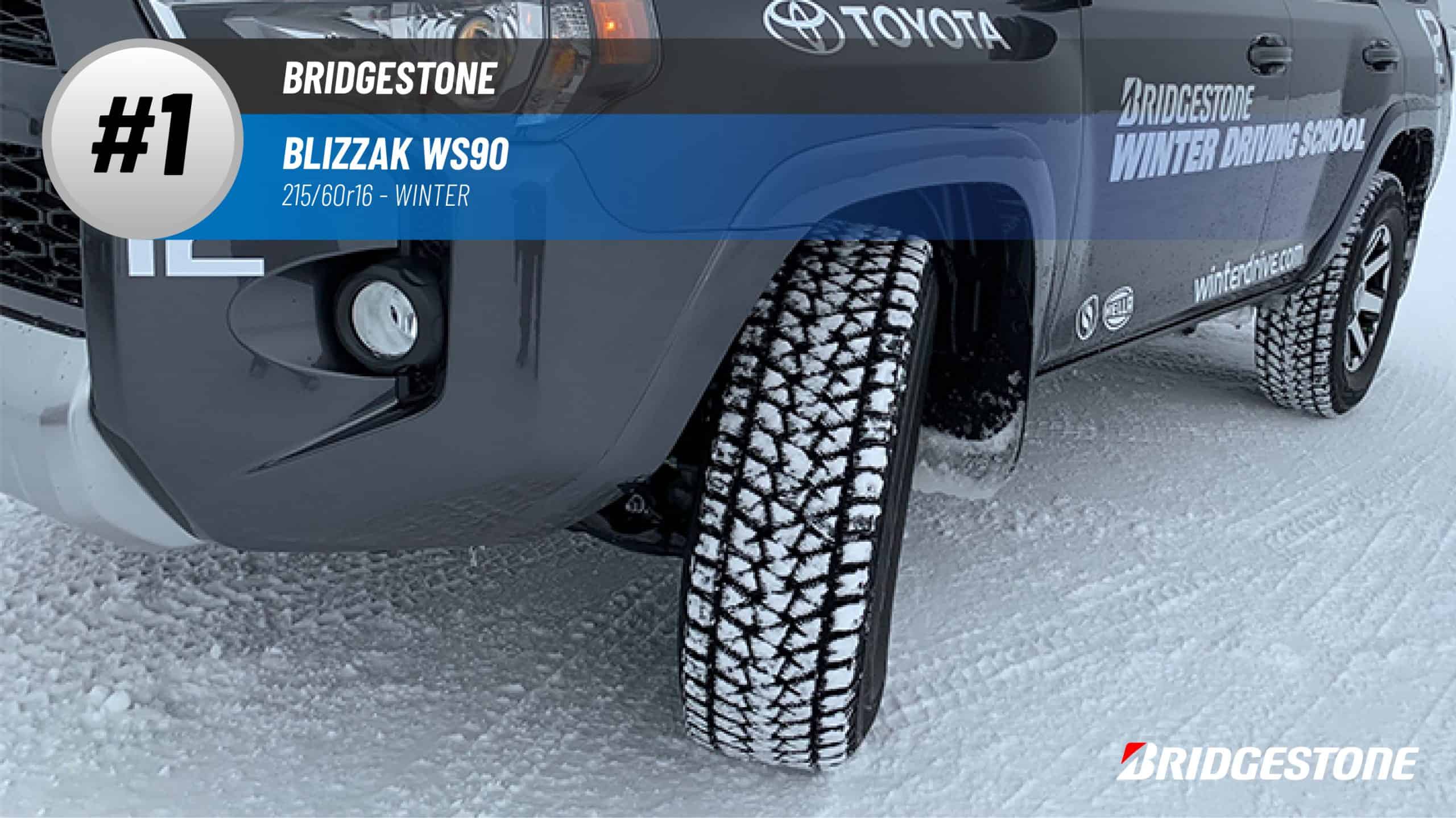 Top #1 Winter Tires: Bridgestone Blizzak WS90 – 215/60r16